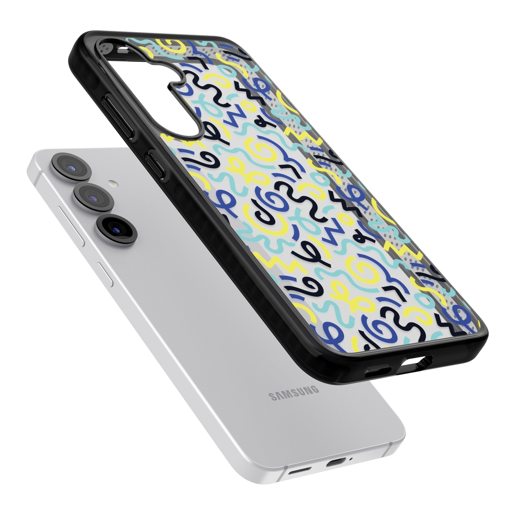 Blue & Yellow Memphis Retro