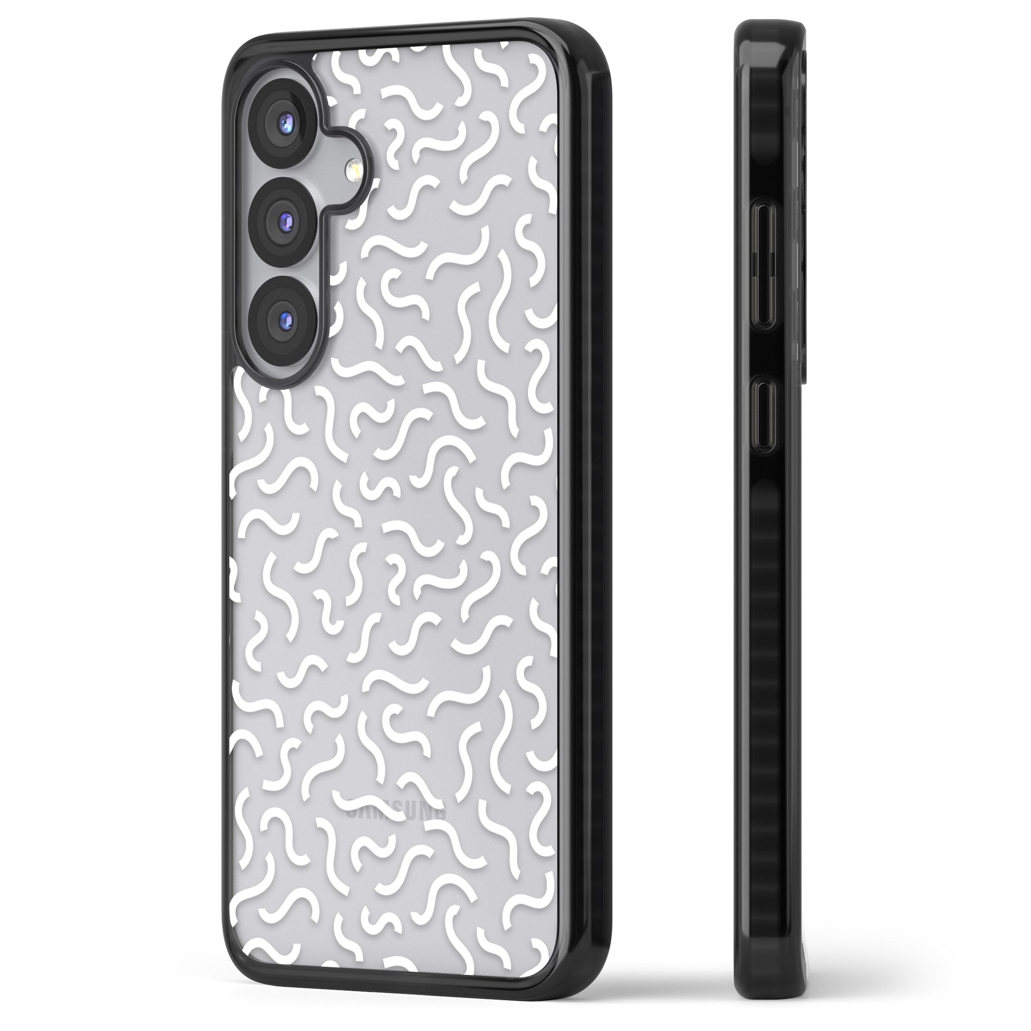 Black & White Wavy Pattern