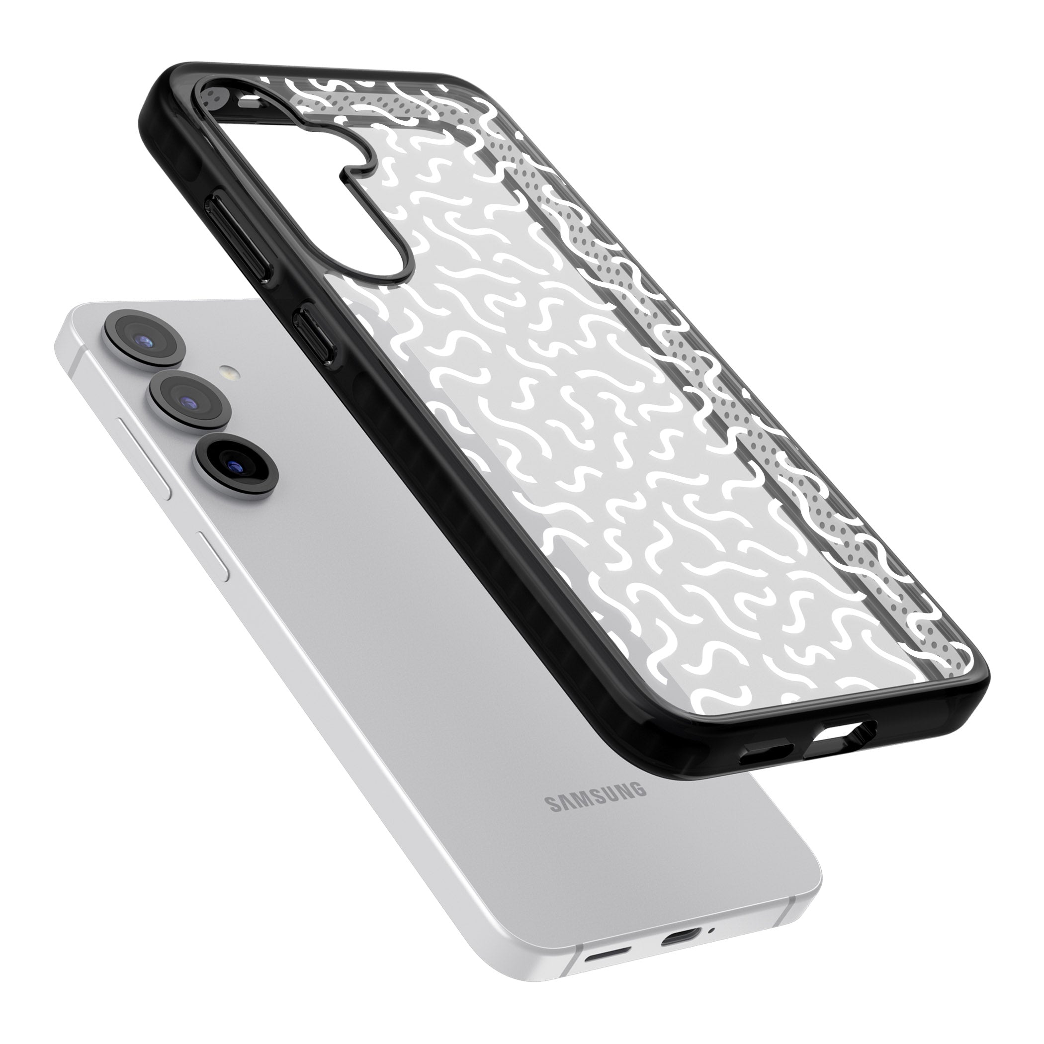 Black & White Wavy Pattern