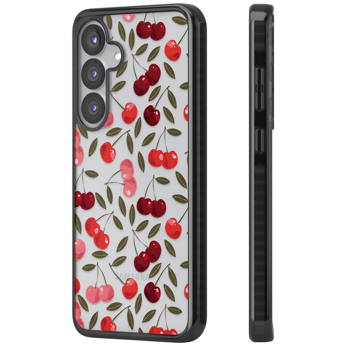 Cherry On Top Samsung S25 / Samsung S25 Plus / Samsung S26 / Samsung S26 Plus Impact Black Phone Case side