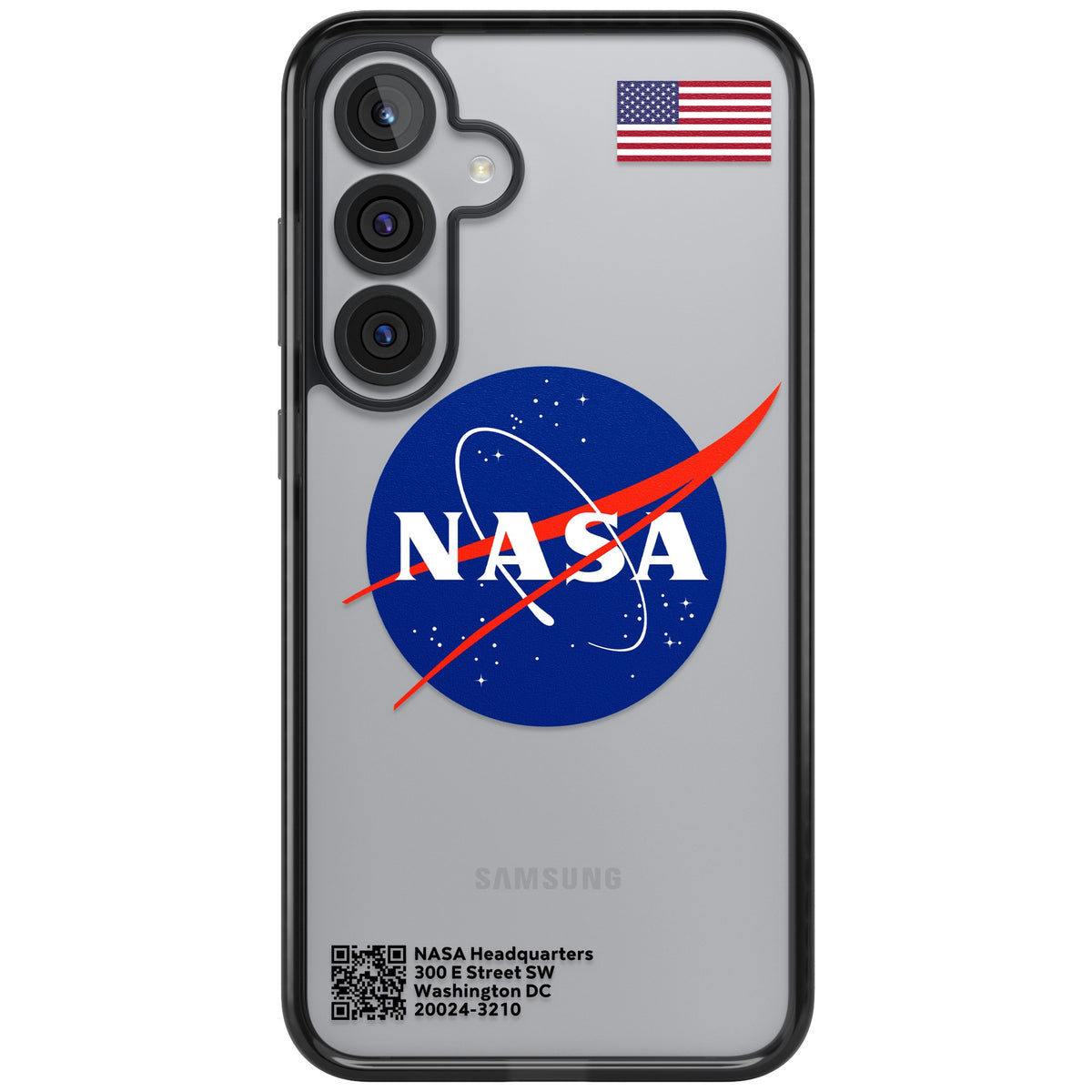 Nasa Meatball Samsung S25 Plus / Samsung S26 / Samsung S26 Plus Impact Black Phone Case front