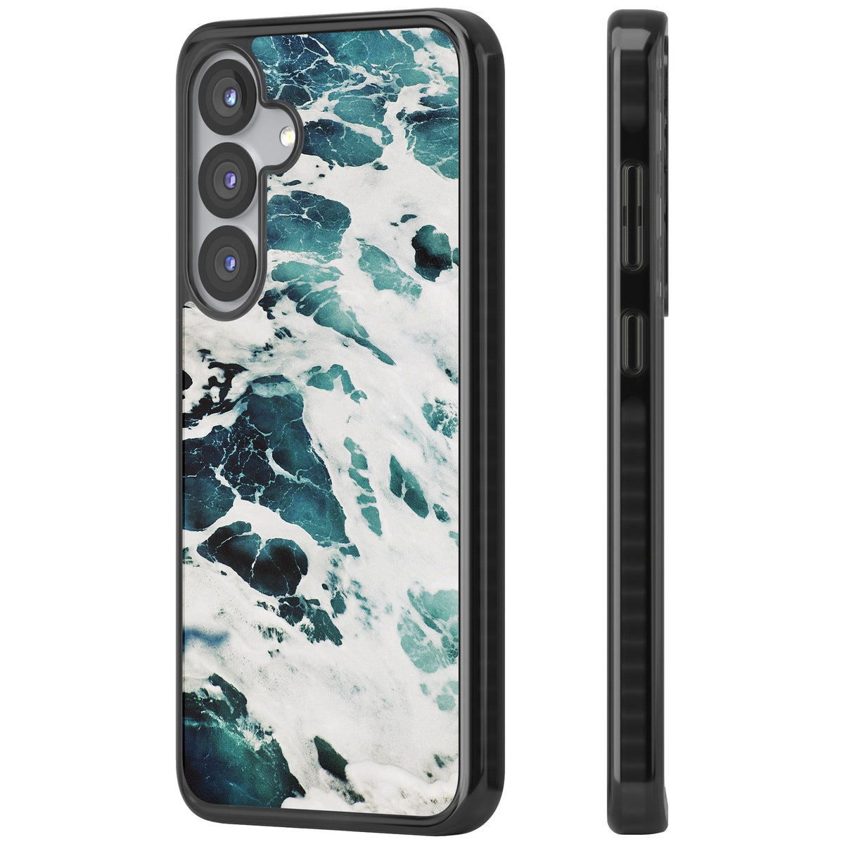 Ocean Surge Samsung S25 / Samsung S25 Plus / Samsung S26 / Samsung S26 Plus Impact Black Phone Case side