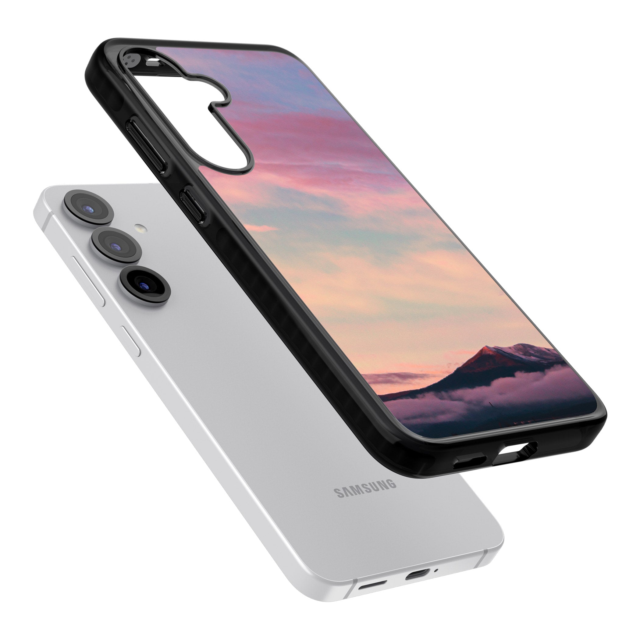 Pastel Mountain Sunset