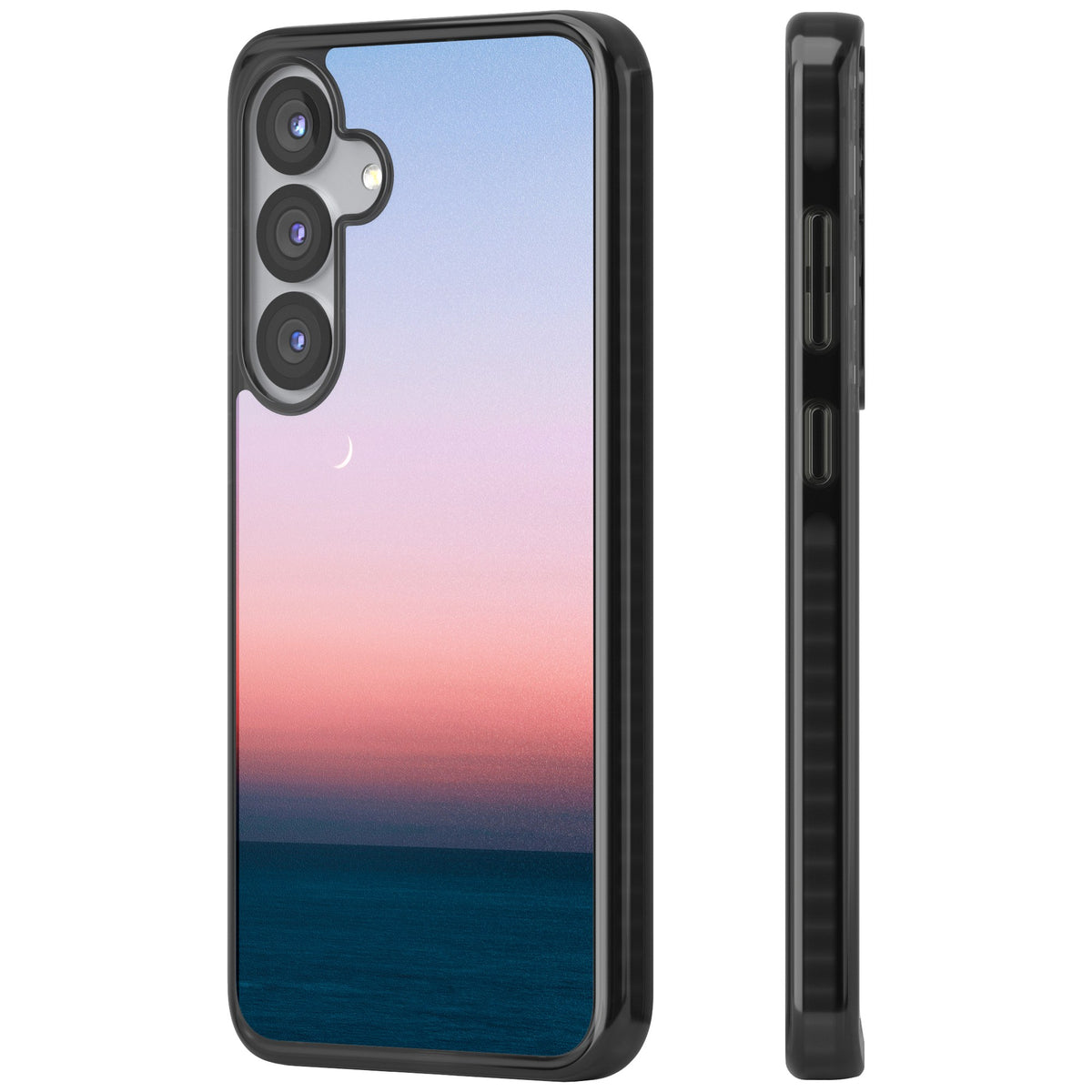 Twilight Horizon Samsung S25 / Samsung S25 Plus / Samsung S26 / Samsung S26 Plus Impact Black Phone Case side