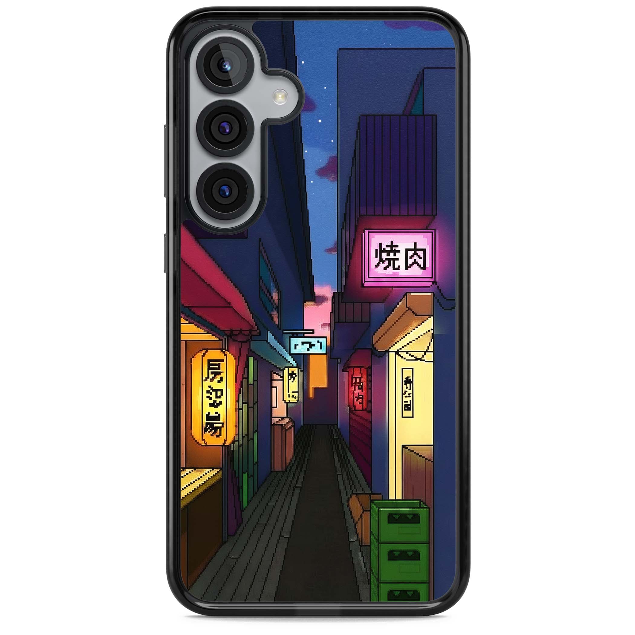 Nights In The Yokocho for him iPhone case | Black Impact case for Samsung Galaxy S25, Samsung Galaxy S25 Plus