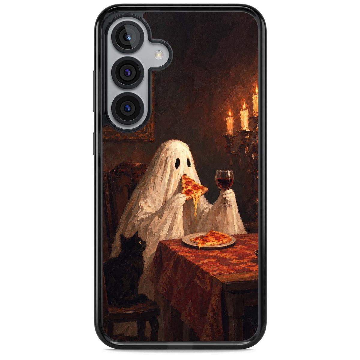 Lonely Night In art iPhone case | Black Impact case for Samsung Galaxy S25, Samsung Galaxy S25 Plus