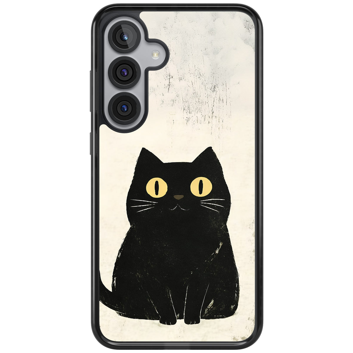 Midnight Whiskers Samsung S25 Plus / Samsung S26 / Samsung S26 Plus Impact Black Phone Case front