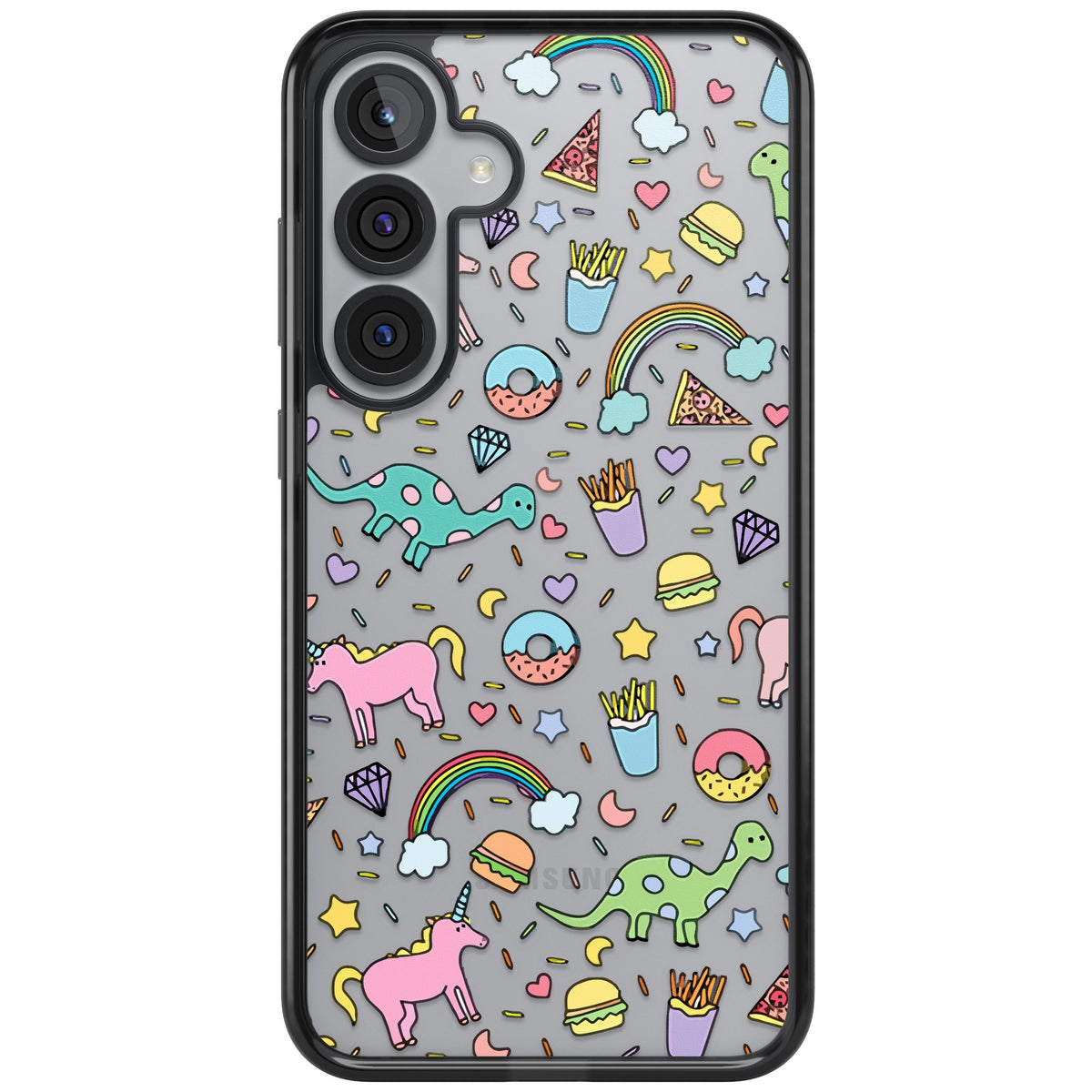 Bubblegum Fantasy Samsung S25 Plus / Samsung S26 / Samsung S26 Plus Impact Black Phone Case front