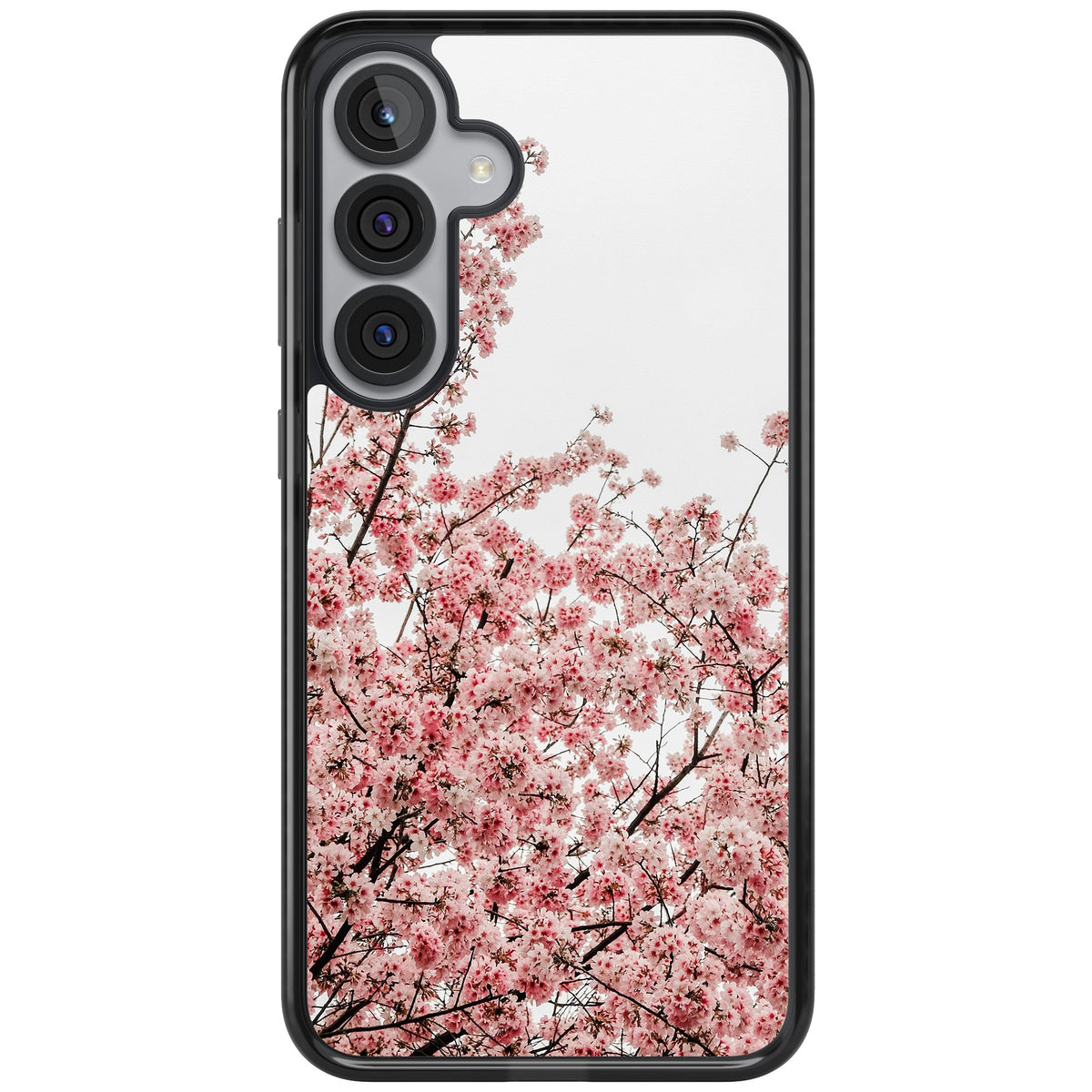 Cherry Blossom Bloom Samsung S25 Plus / Samsung S26 / Samsung S26 Plus Impact Black Phone Case front