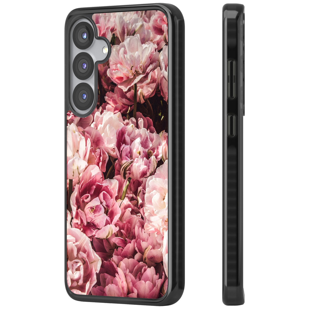 Peony Dream Samsung S25 / Samsung S25 Plus / Samsung S26 / Samsung S26 Plus Impact Black Phone Case side