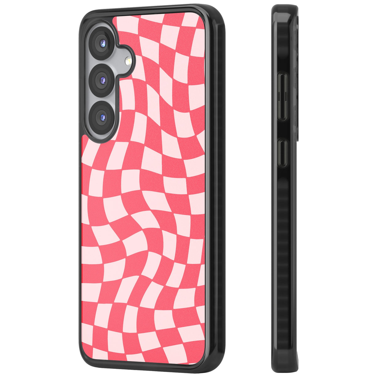 Bubblegum Wave Samsung S25 / Samsung S25 Plus / Samsung S26 / Samsung S26 Plus Impact Black Phone Case side