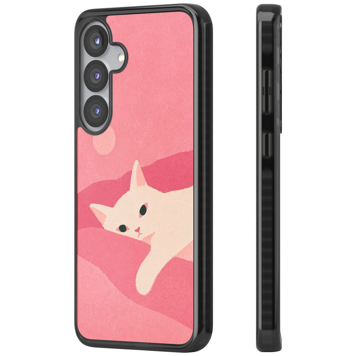 Pink Dreams Samsung S25 / Samsung S25 Plus / Samsung S26 / Samsung S26 Plus Impact Black Phone Case side