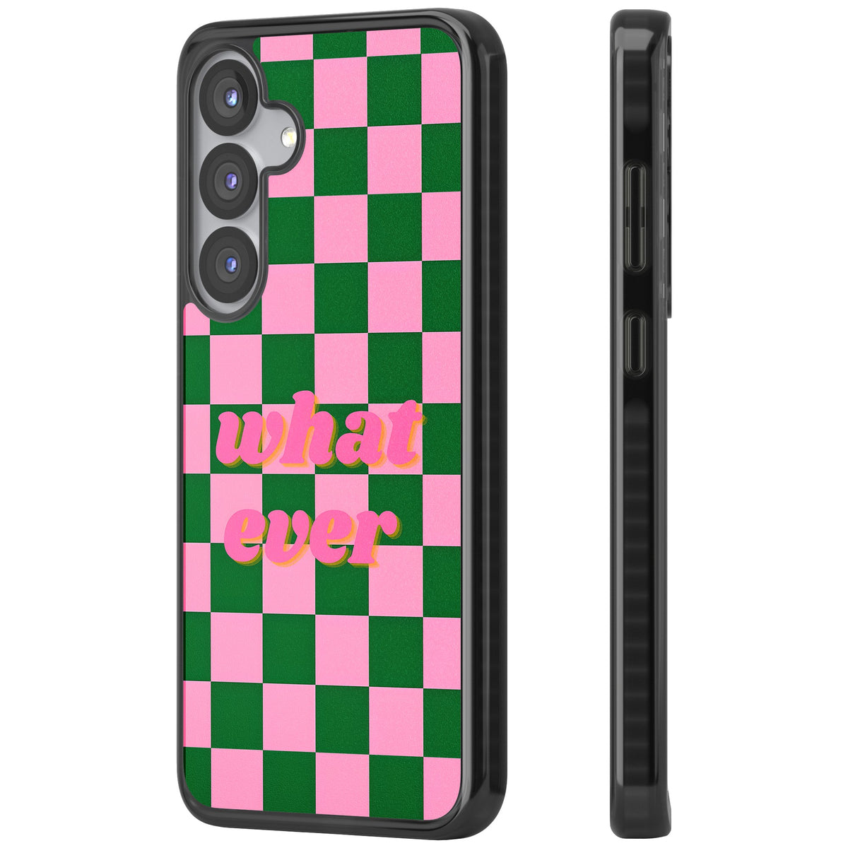 Whatever Samsung S25 / Samsung S25 Plus / Samsung S26 / Samsung S26 Plus Impact Black Phone Case side