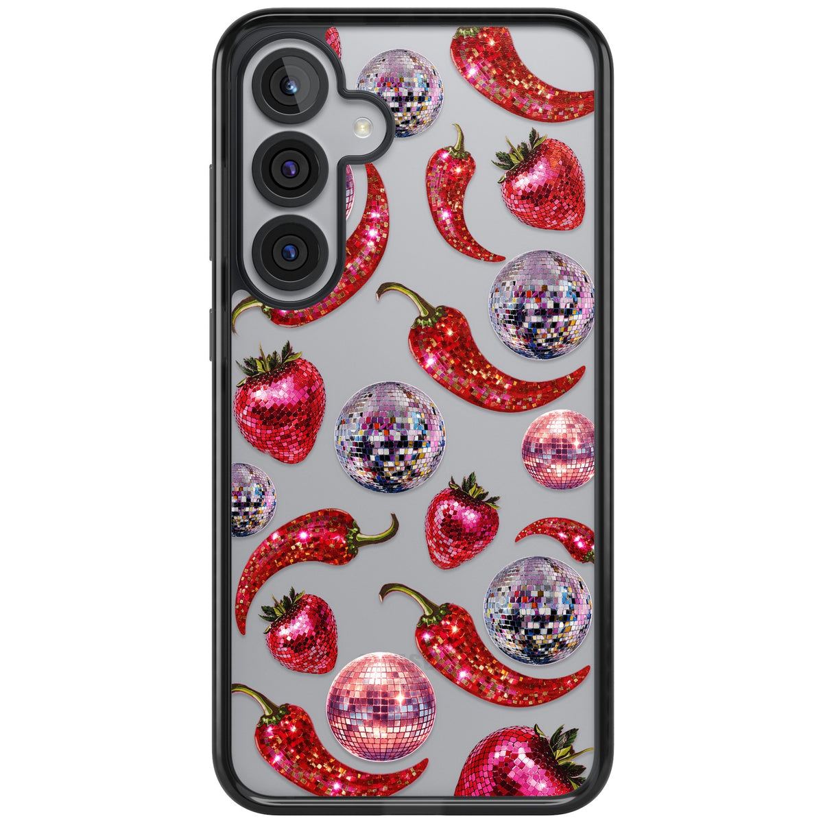 Spicy Disco Samsung S25 Plus / Samsung S26 / Samsung S26 Plus Impact Black Phone Case front