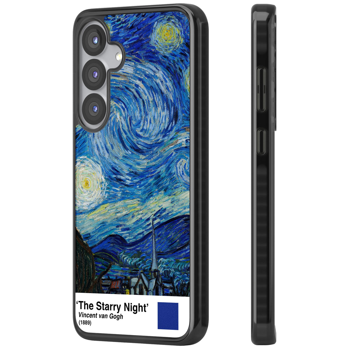The Starry Night Samsung S25 / Samsung S25 Plus / Samsung S26 / Samsung S26 Plus Impact Black Phone Case side