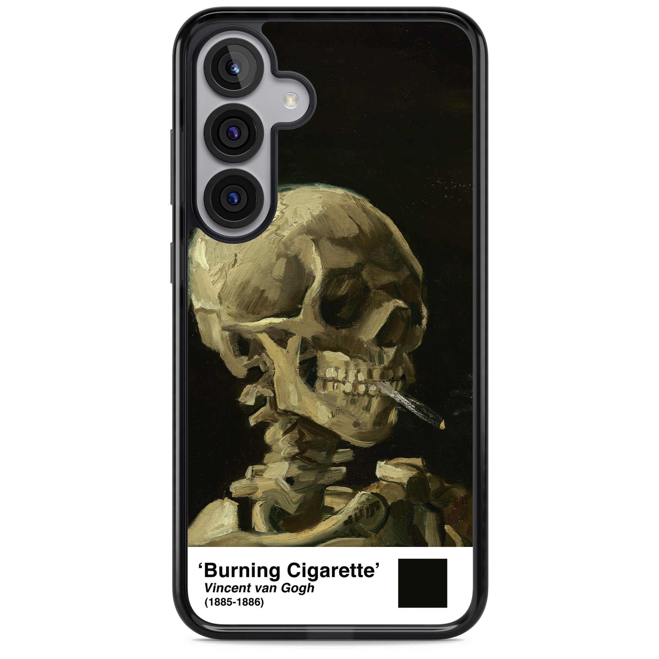 Skull Of A Skeleton With Burning Cigarette