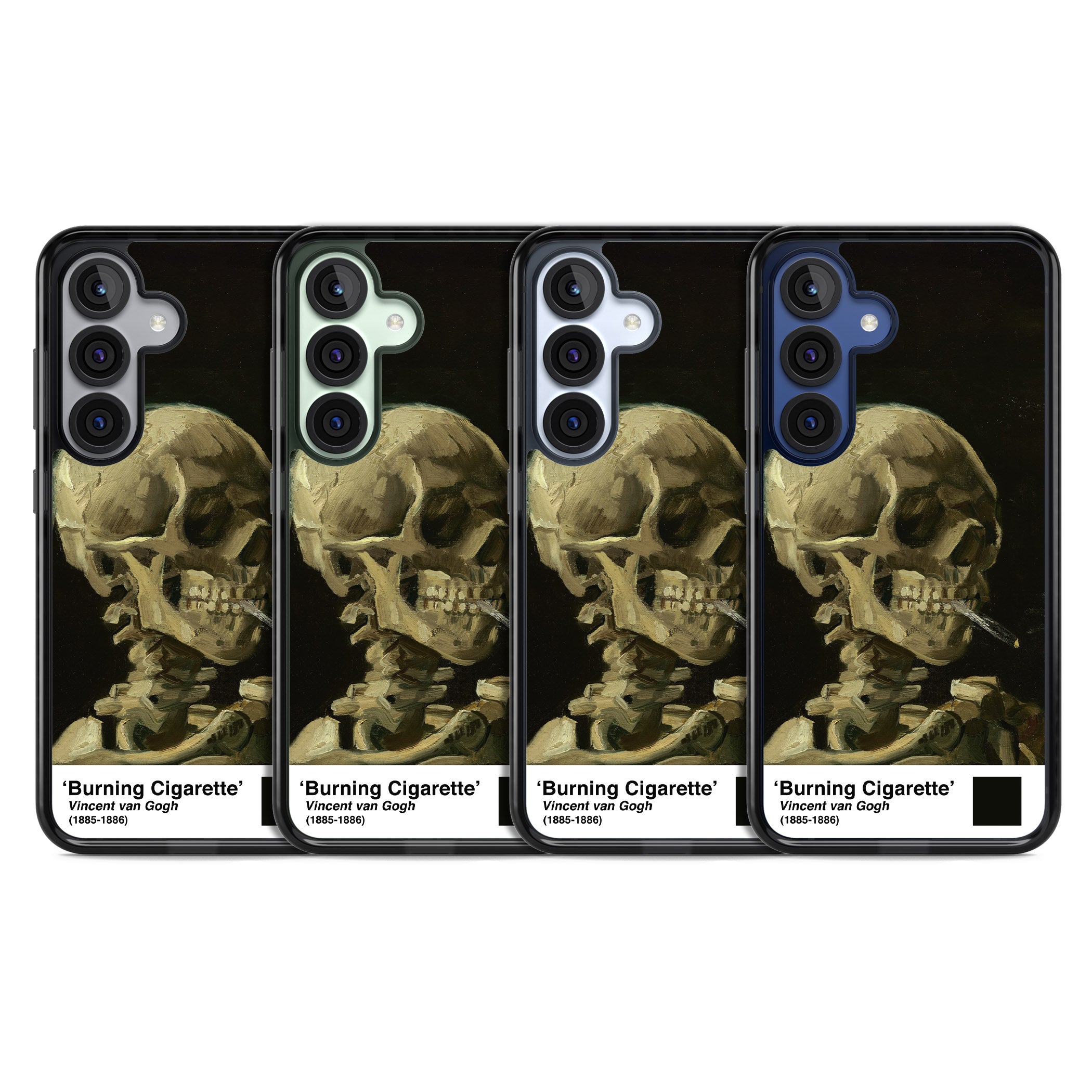 Skull Of A Skeleton With Burning Cigarette