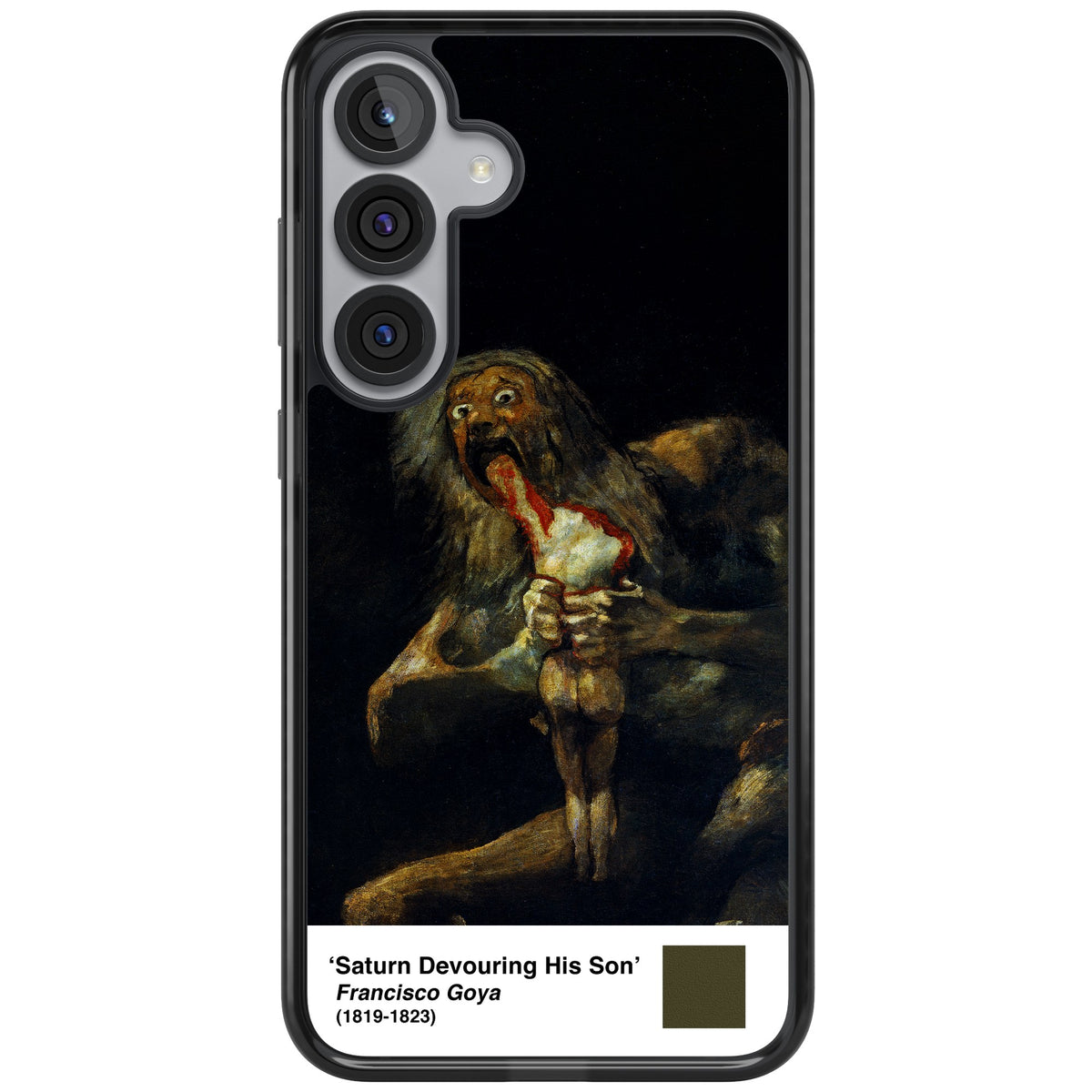Saturn Devouring His Son Samsung S25 Plus / Samsung S26 / Samsung S26 Plus Impact Black Phone Case front