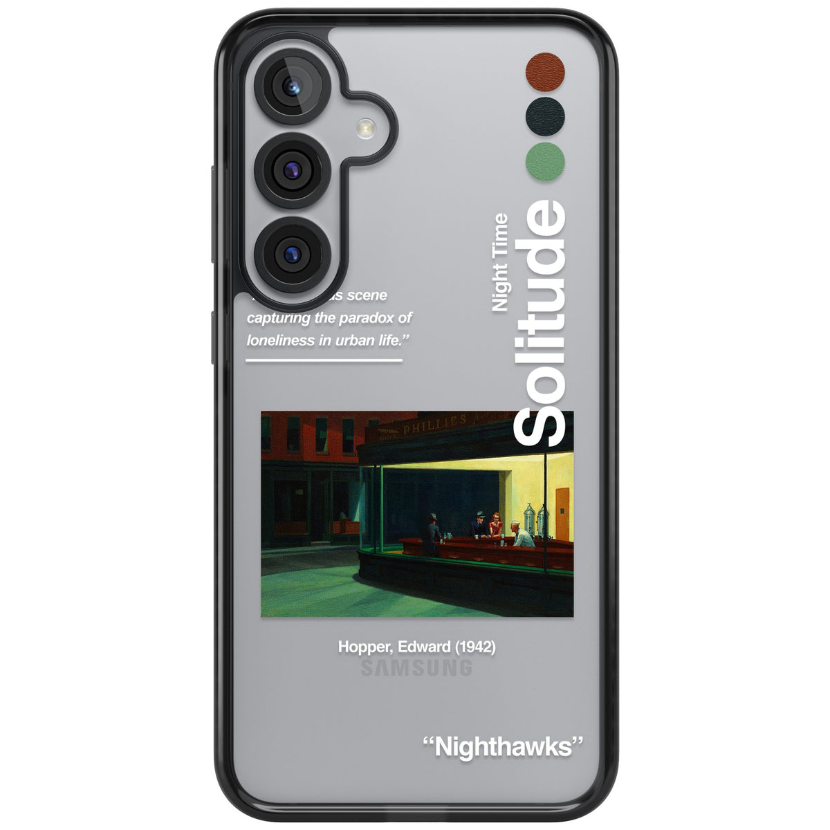 Nighthawks Samsung S25 Plus / Samsung S26 / Samsung S26 Plus Impact Black Phone Case front