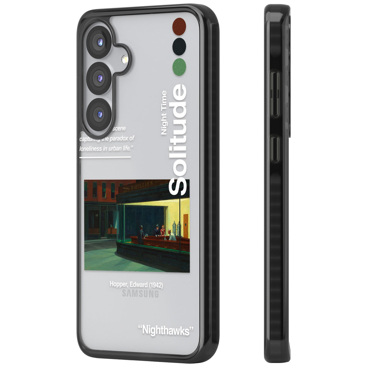 Nighthawks Samsung S25 / Samsung S25 Plus / Samsung S26 / Samsung S26 Plus Impact Black Phone Case side