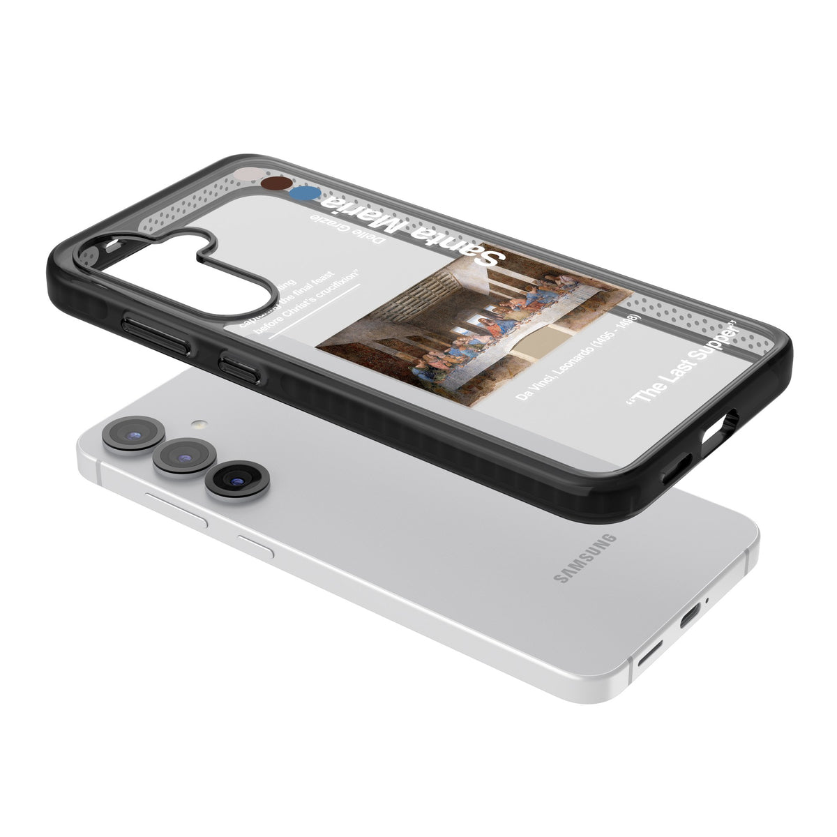 The Last Supper Samsung S25 / Samsung S25 Plus / Samsung S26 / Samsung S26 Plus Impact Black Phone Case angled