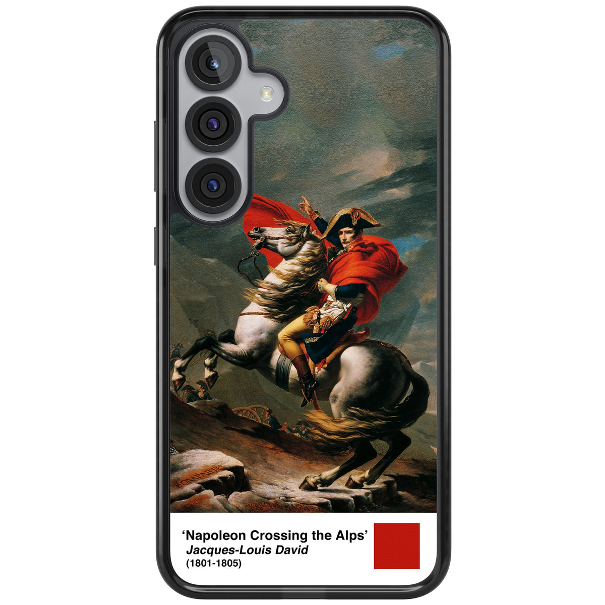 Napoleon Crossing The Alps Samsung S25 Plus / Samsung S26 / Samsung S26 Plus Impact Black Phone Case front