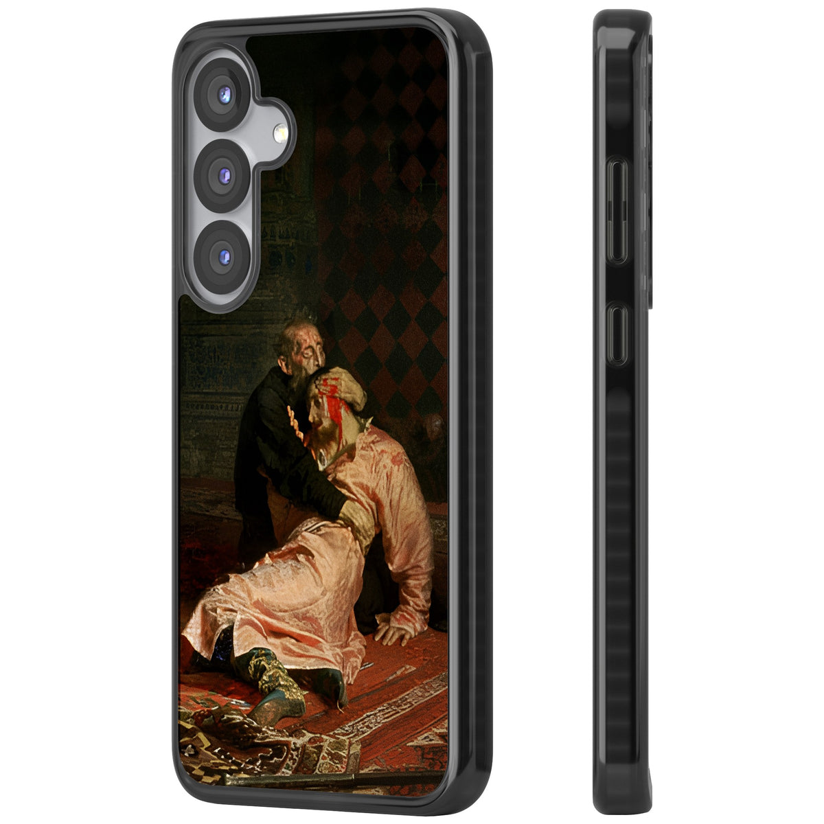 Ivan The Terrible & His Son Samsung S25 / Samsung S25 Plus / Samsung S26 / Samsung S26 Plus Impact Black Phone Case side