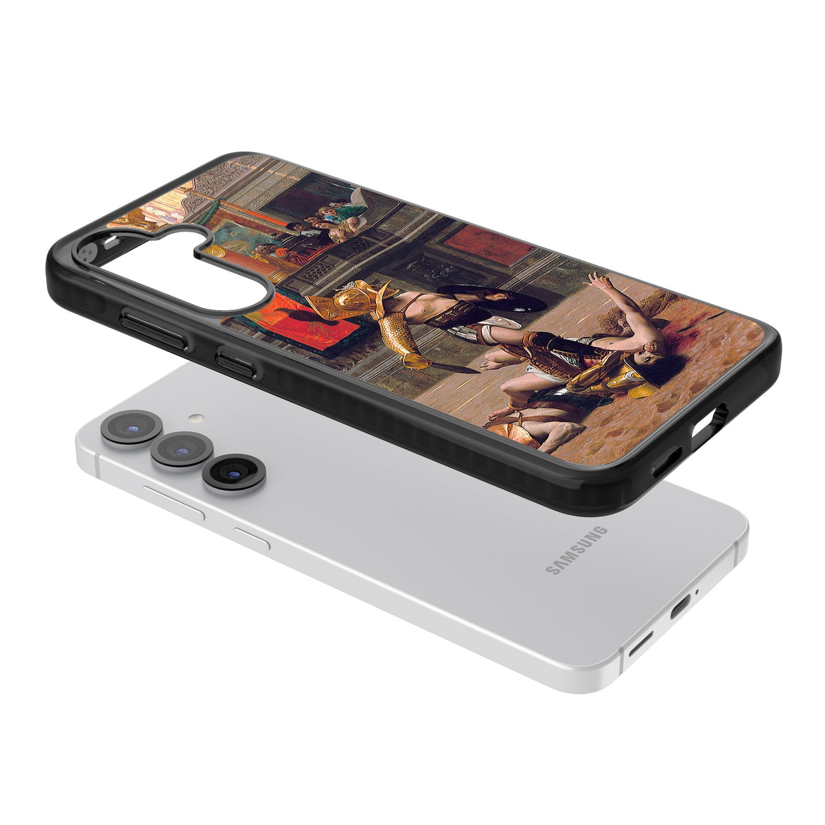 Pollice Verso Samsung S25 / Samsung S25 Plus / Samsung S26 / Samsung S26 Plus Impact Black Phone Case angled