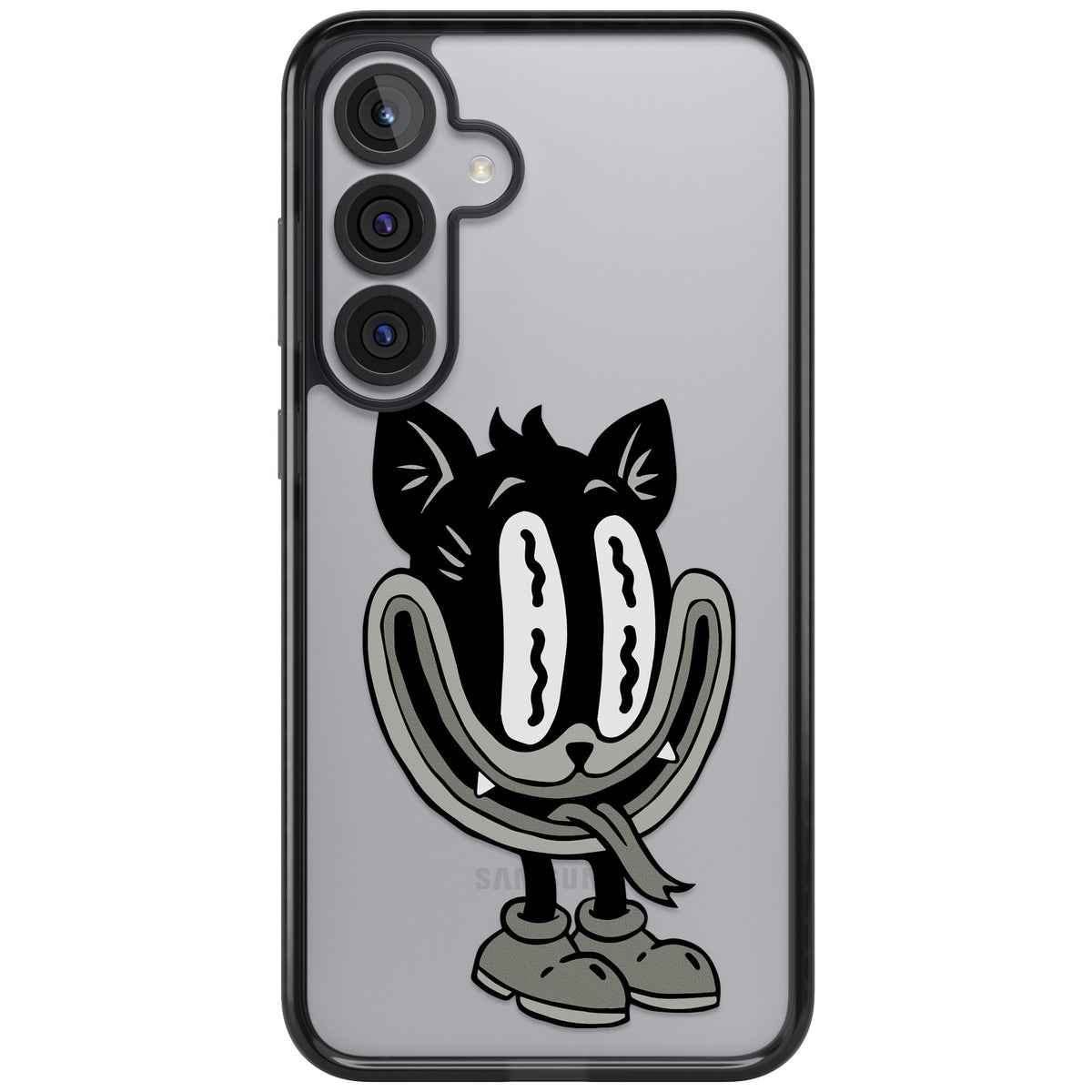 Whisker Noir Samsung S25 Plus / Samsung S26 / Samsung S26 Plus Impact Black Phone Case front