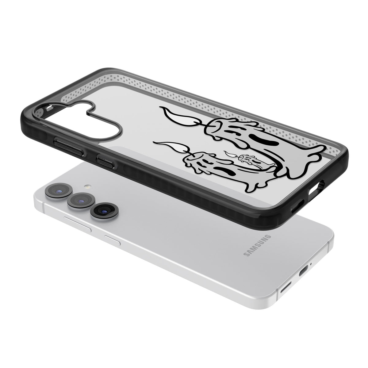 Candle Lit Samsung S25 / Samsung S25 Plus / Samsung S26 / Samsung S26 Plus Impact Black Phone Case angled