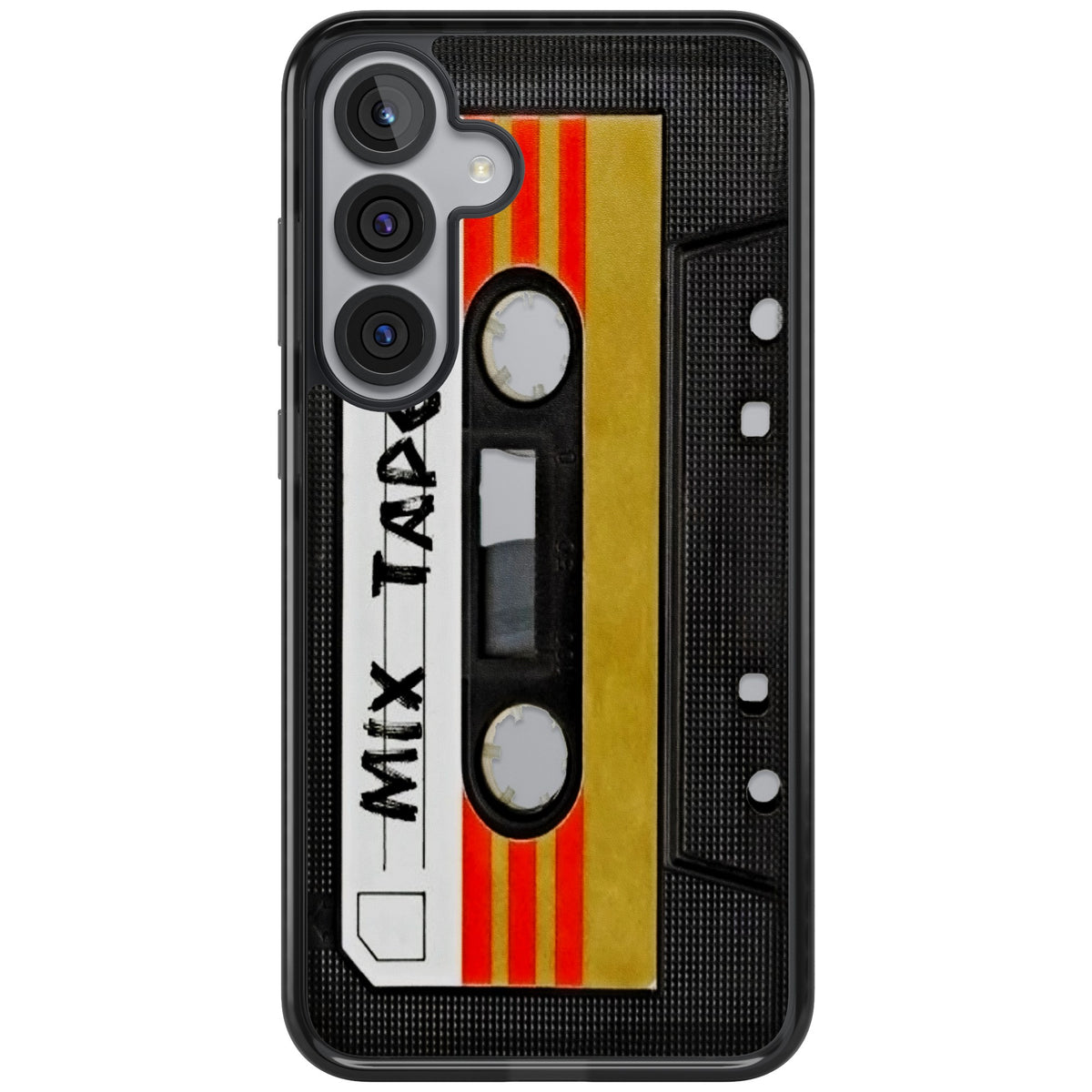 Retro Mix Tape Samsung S25 Plus / Samsung S26 / Samsung S26 Plus Impact Black Phone Case front