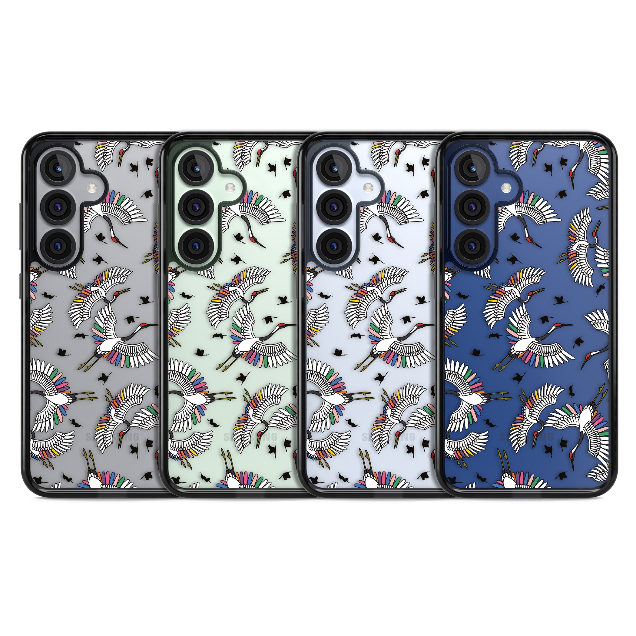 Colourful Crane Pattern