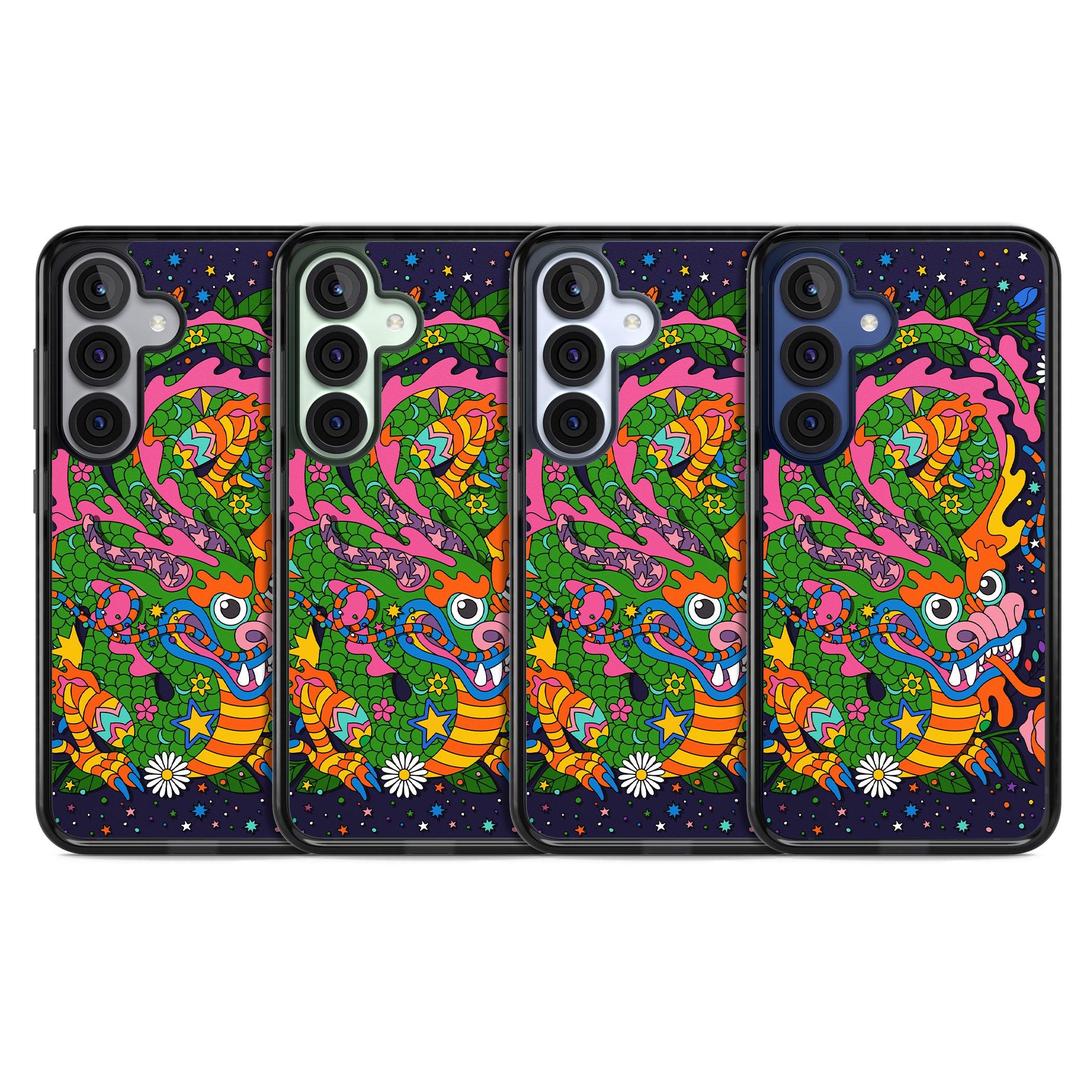 Psychedelic Jungle Dragon (Purple)