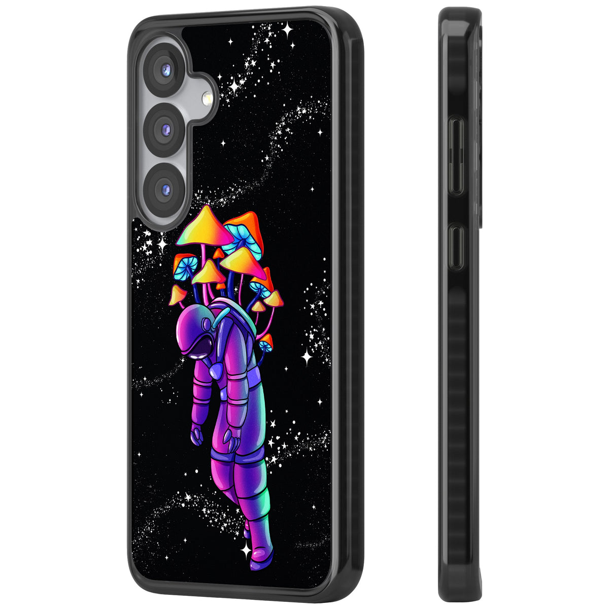 Space Mutation Samsung S25 / Samsung S25 Plus / Samsung S26 / Samsung S26 Plus Impact Black Phone Case side