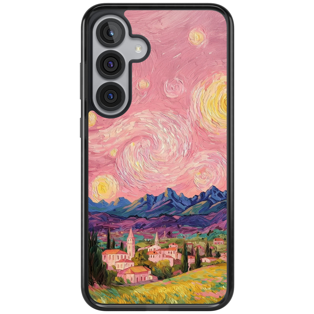 The Starry Sunset Samsung S25 Plus / Samsung S26 / Samsung S26 Plus Impact Black Phone Case front