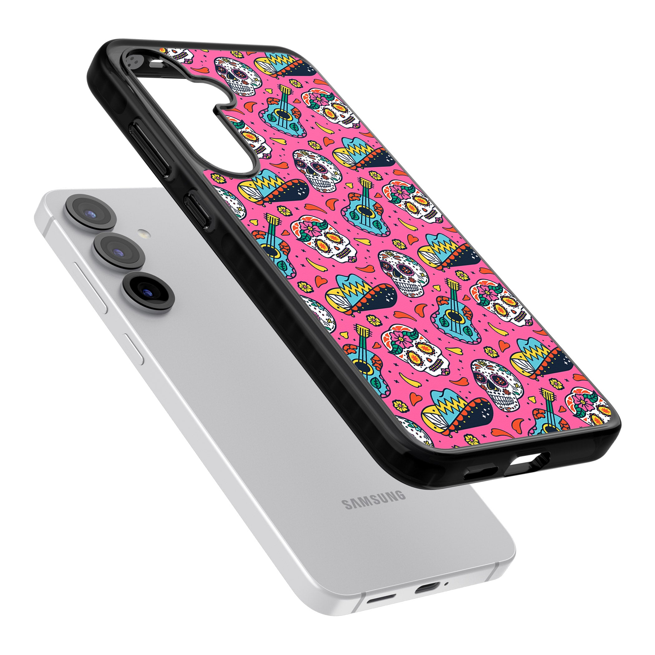 Pink Day Of The Dead Pattern