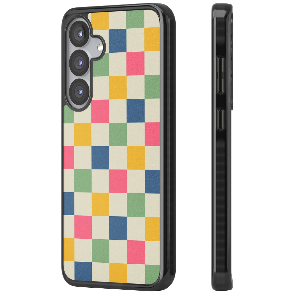 Sugar Cubes Samsung S25 / Samsung S25 Plus / Samsung S26 / Samsung S26 Plus Impact Black Phone Case side