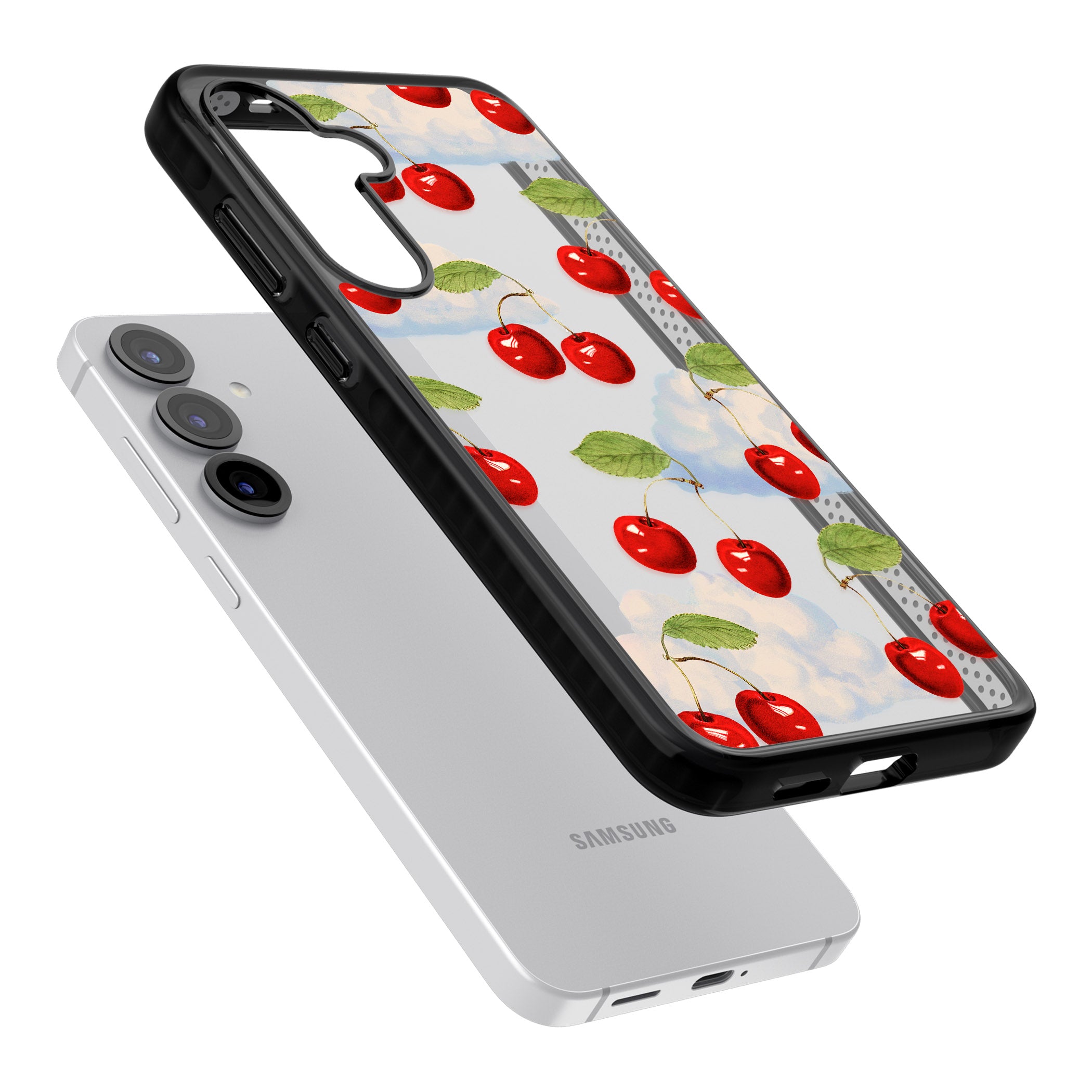 Vintage Cherries & Clouds