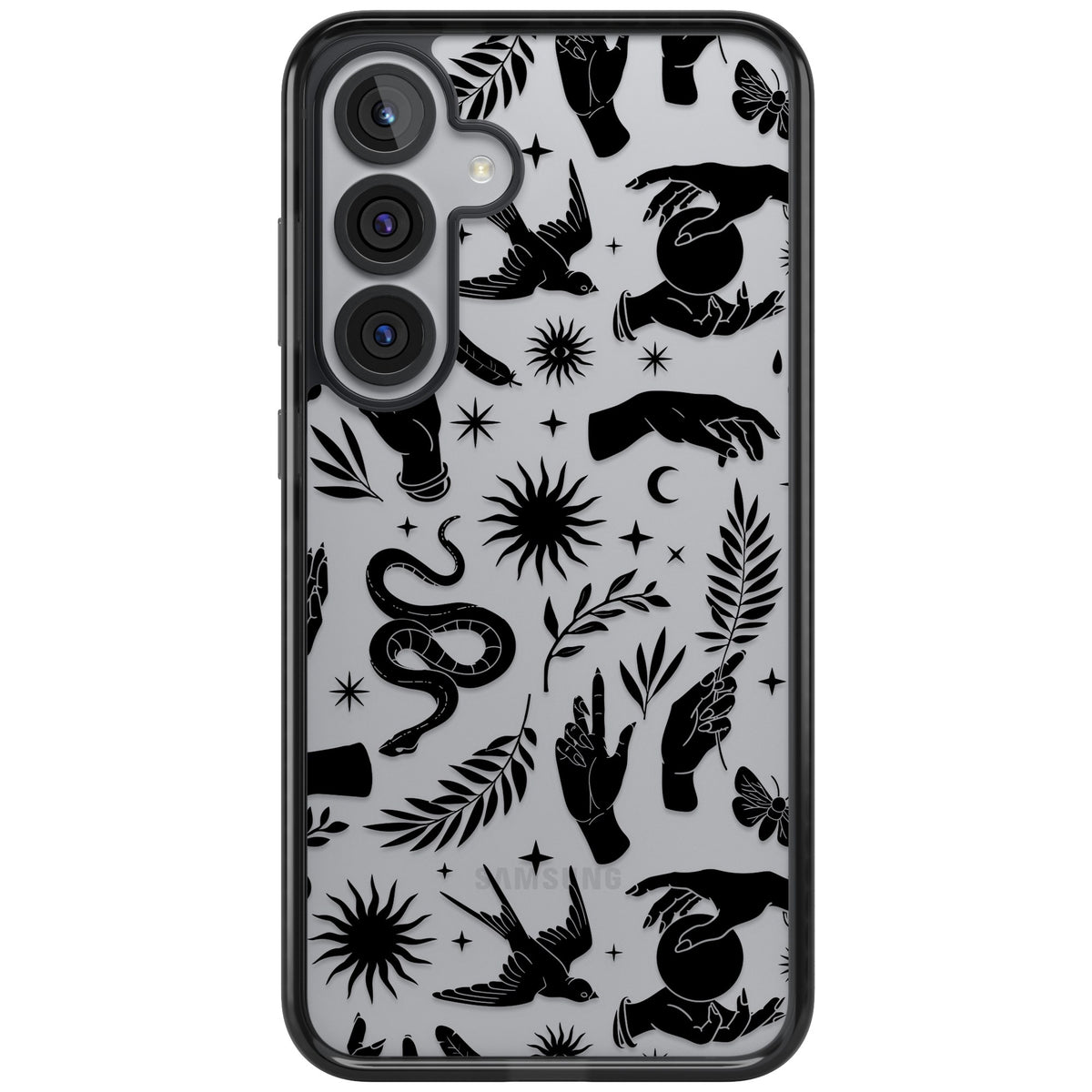 Mystic Magic (Black) Samsung S25 Plus / Samsung S26 / Samsung S26 Plus Impact Black Phone Case front