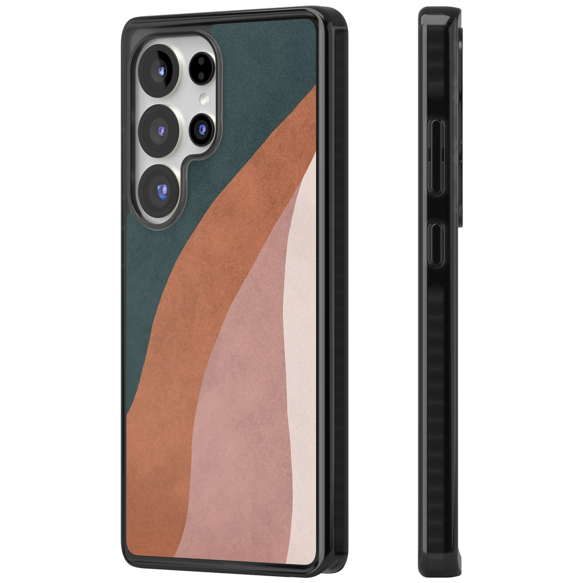 Earthwave Abstract Samsung S25 Ultra / Samsung S26 Ultra Impact Black Phone Case side