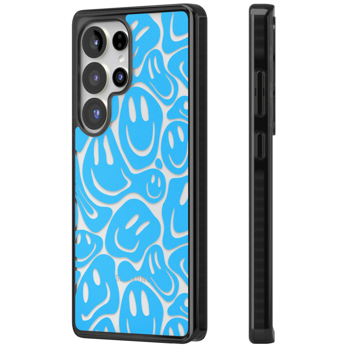 Blue Acid Faces Samsung S25 Ultra / Samsung S26 Ultra Impact Black Phone Case side