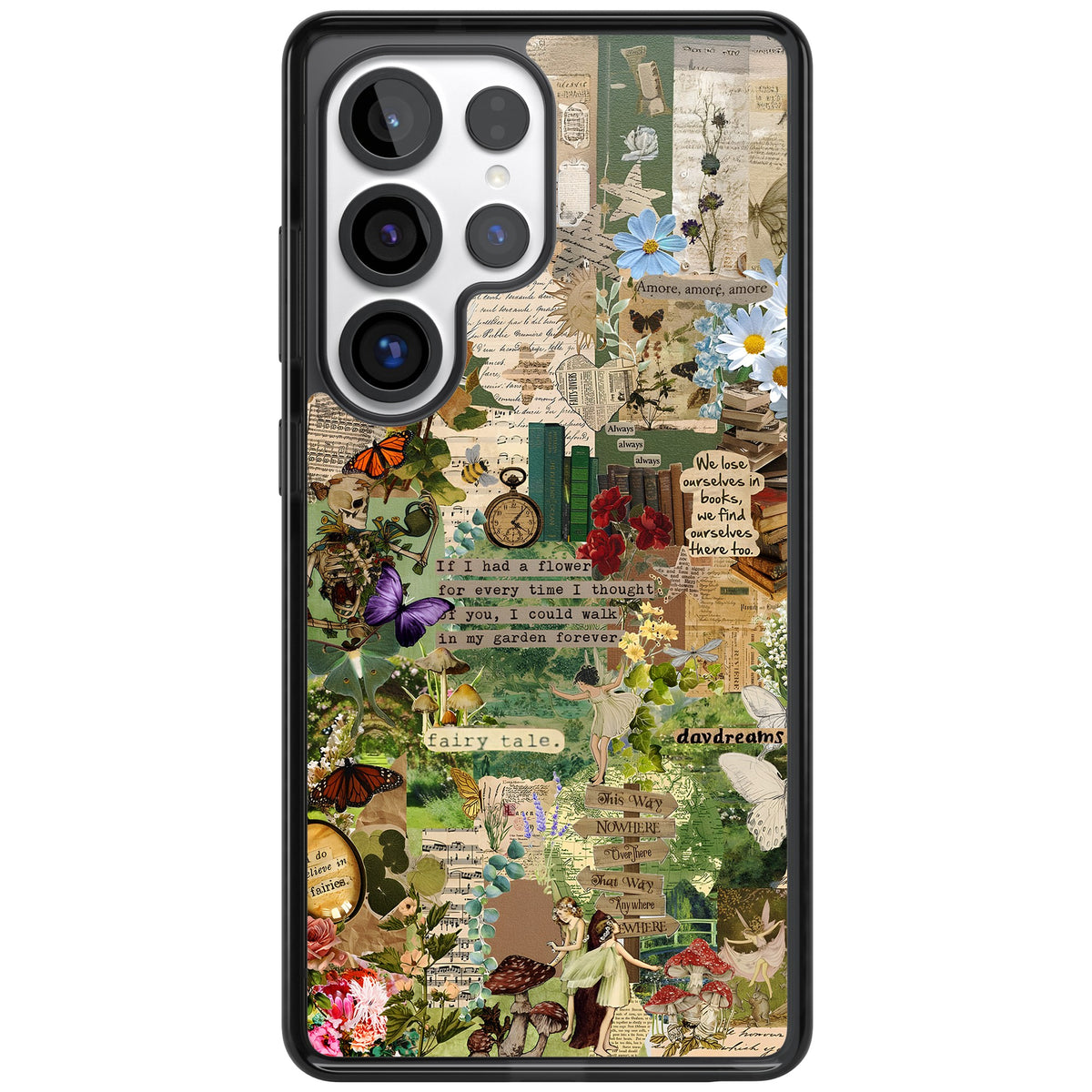 Enchanted Collage Samsung S25 Ultra / Samsung S26 Ultra Impact Black Phone Case front