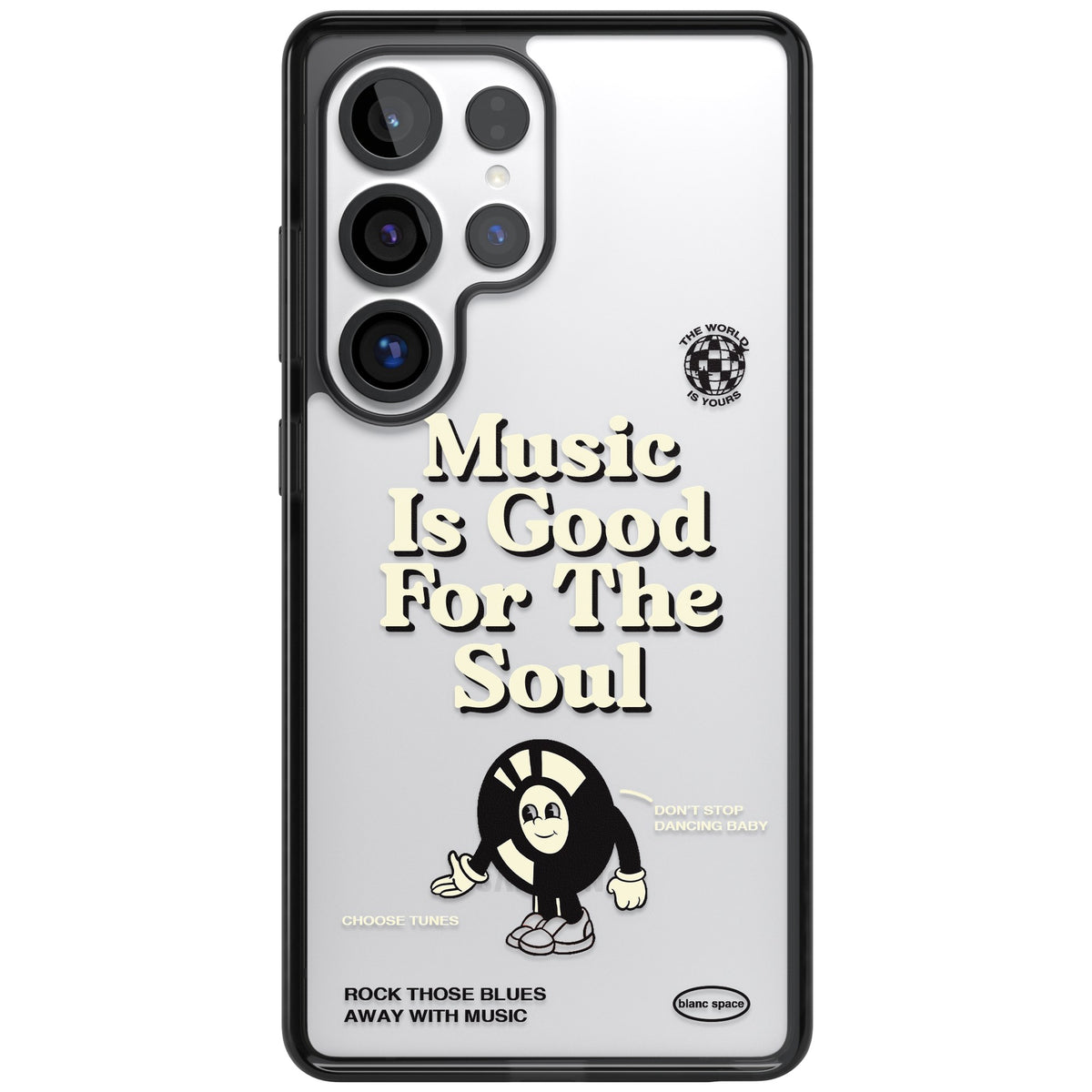 Music Is Good For The Soul Samsung S25 Ultra / Samsung S26 Ultra Impact Black Phone Case front