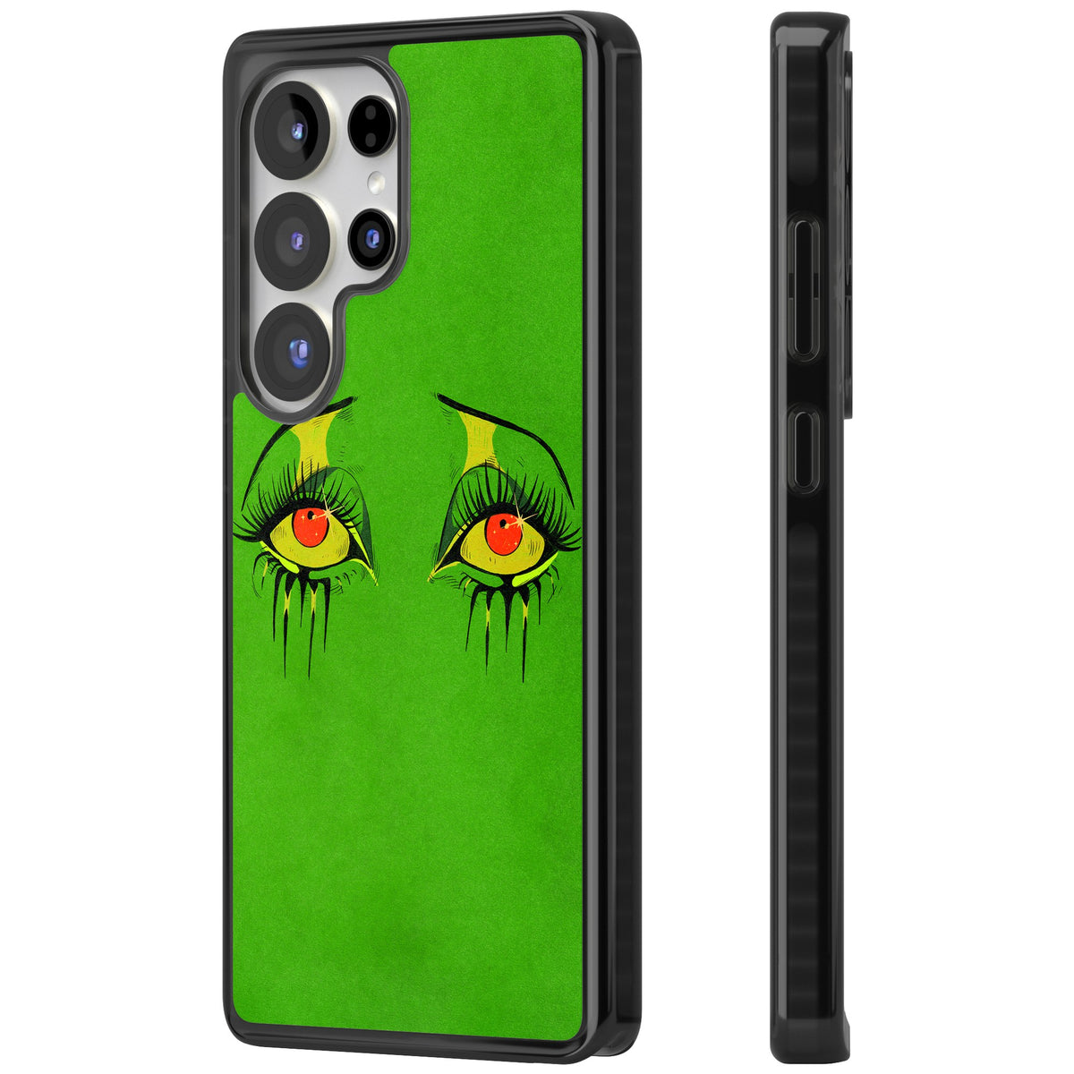 Green Enchanted Eyes Samsung S25 Ultra / Samsung S26 Ultra Impact Black Phone Case side