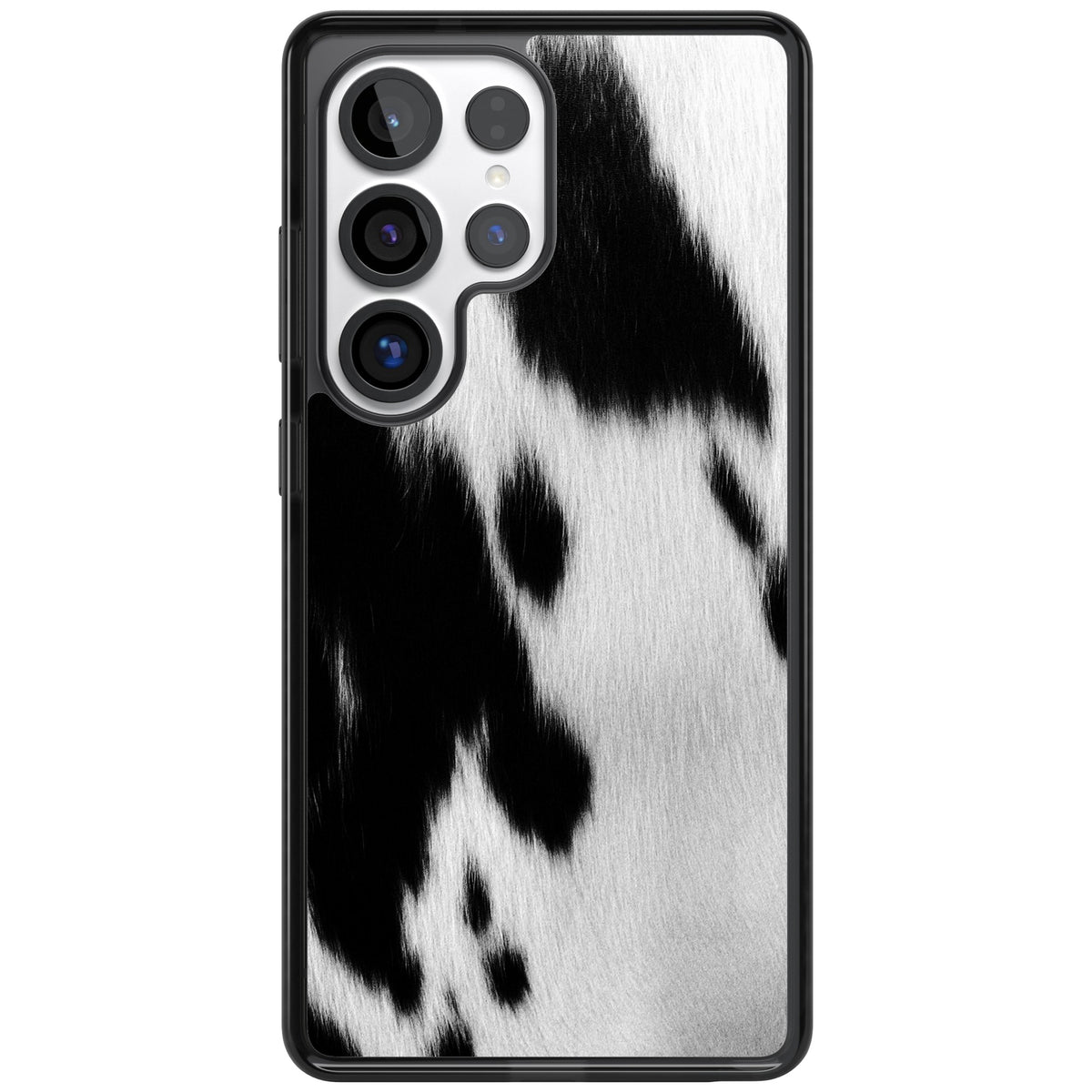 Cowhide Samsung S25 Ultra / Samsung S26 Ultra Impact Black Phone Case front