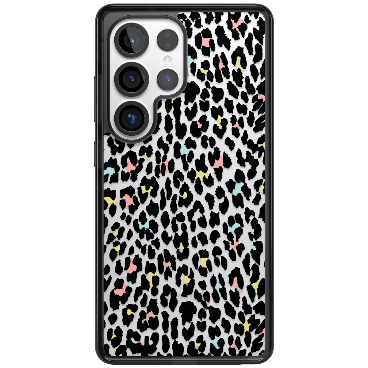Sugar Leopard Samsung S25 Ultra / Samsung S26 Ultra Impact Black Phone Case front