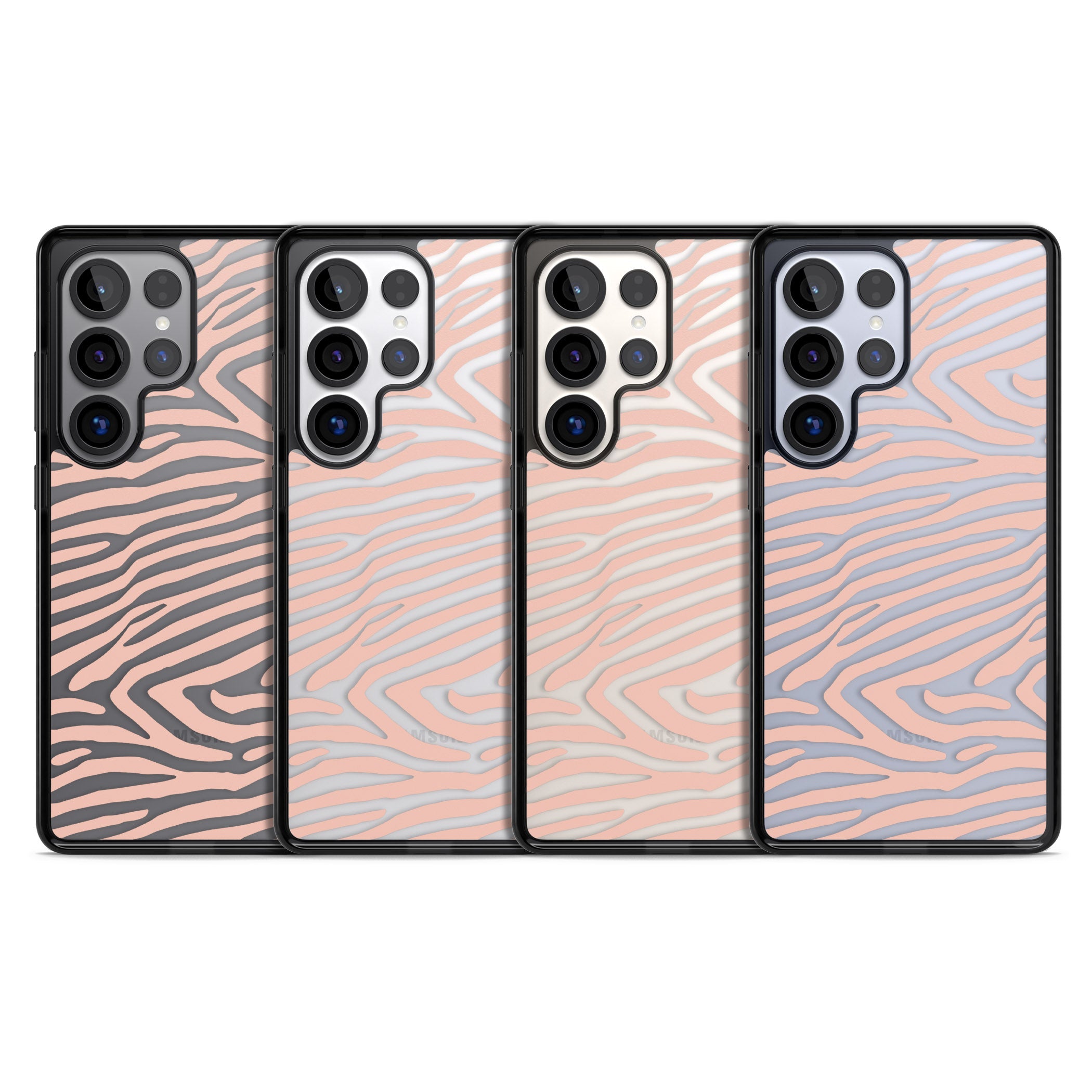 Horizontal Zebra Stripes Transparent Animal Print