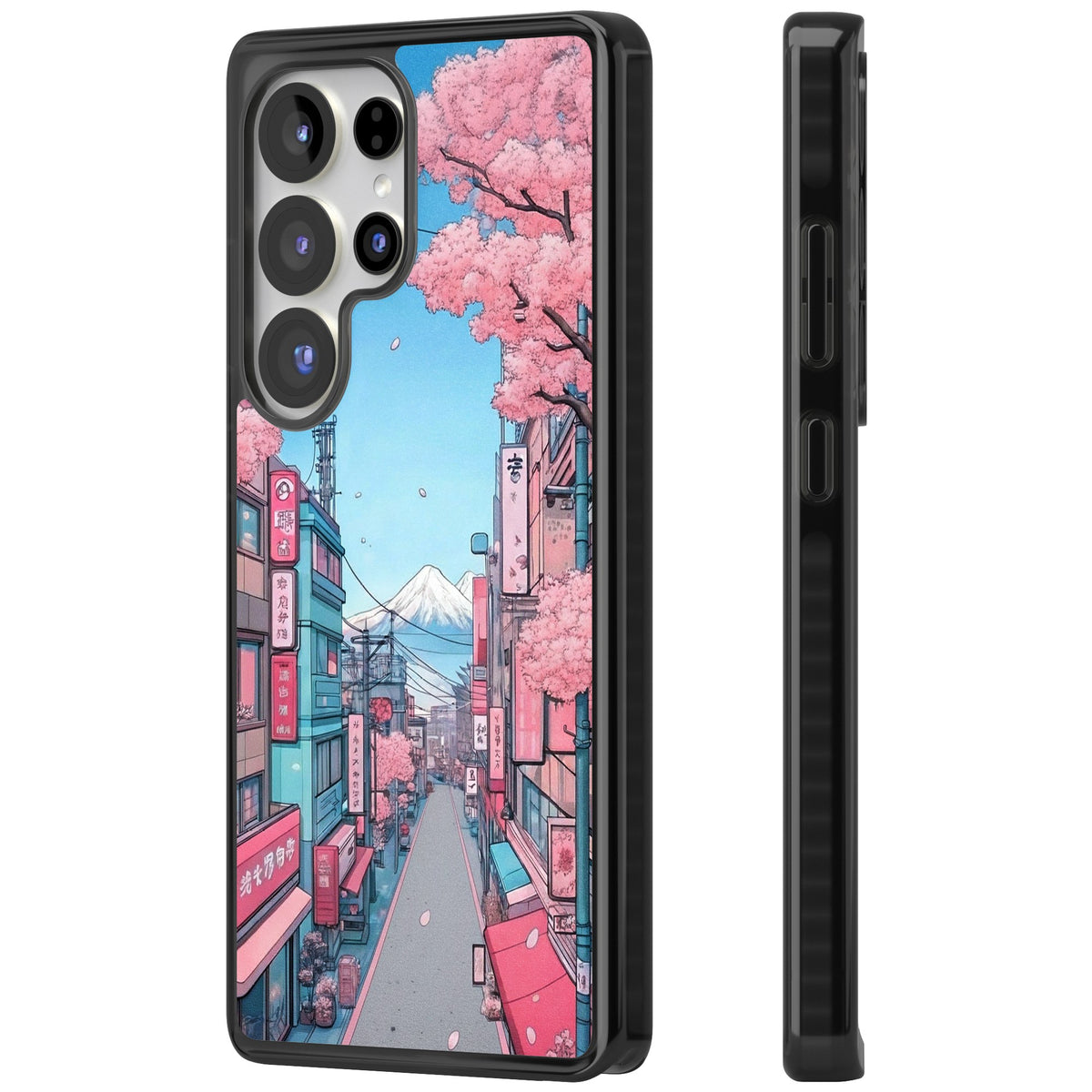 Sakura Lane Samsung S25 Ultra / Samsung S26 Ultra Impact Black Phone Case side