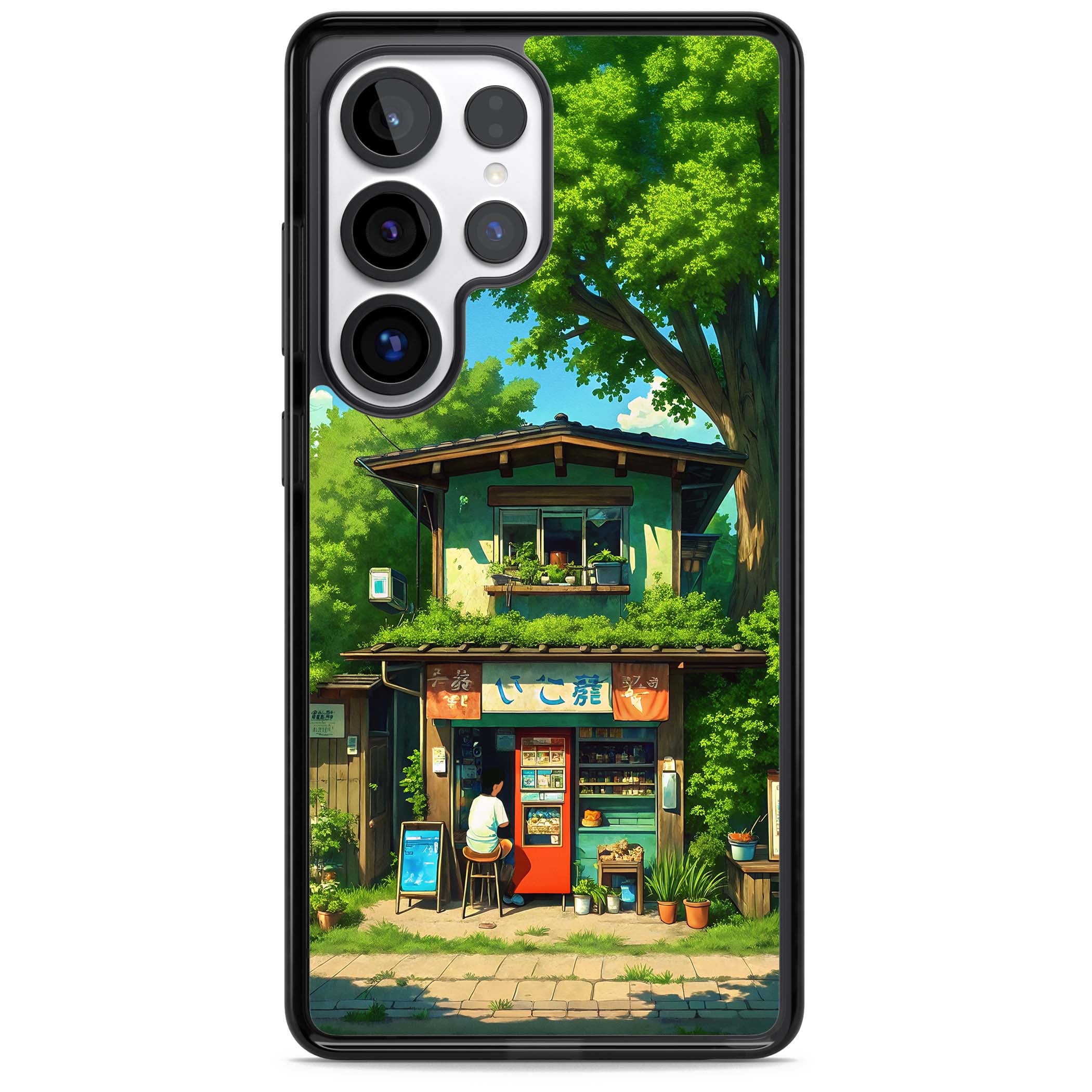 Countryside Kiosk for her iPhone case | Black Impact case for Samsung Galaxy S25 Ultra