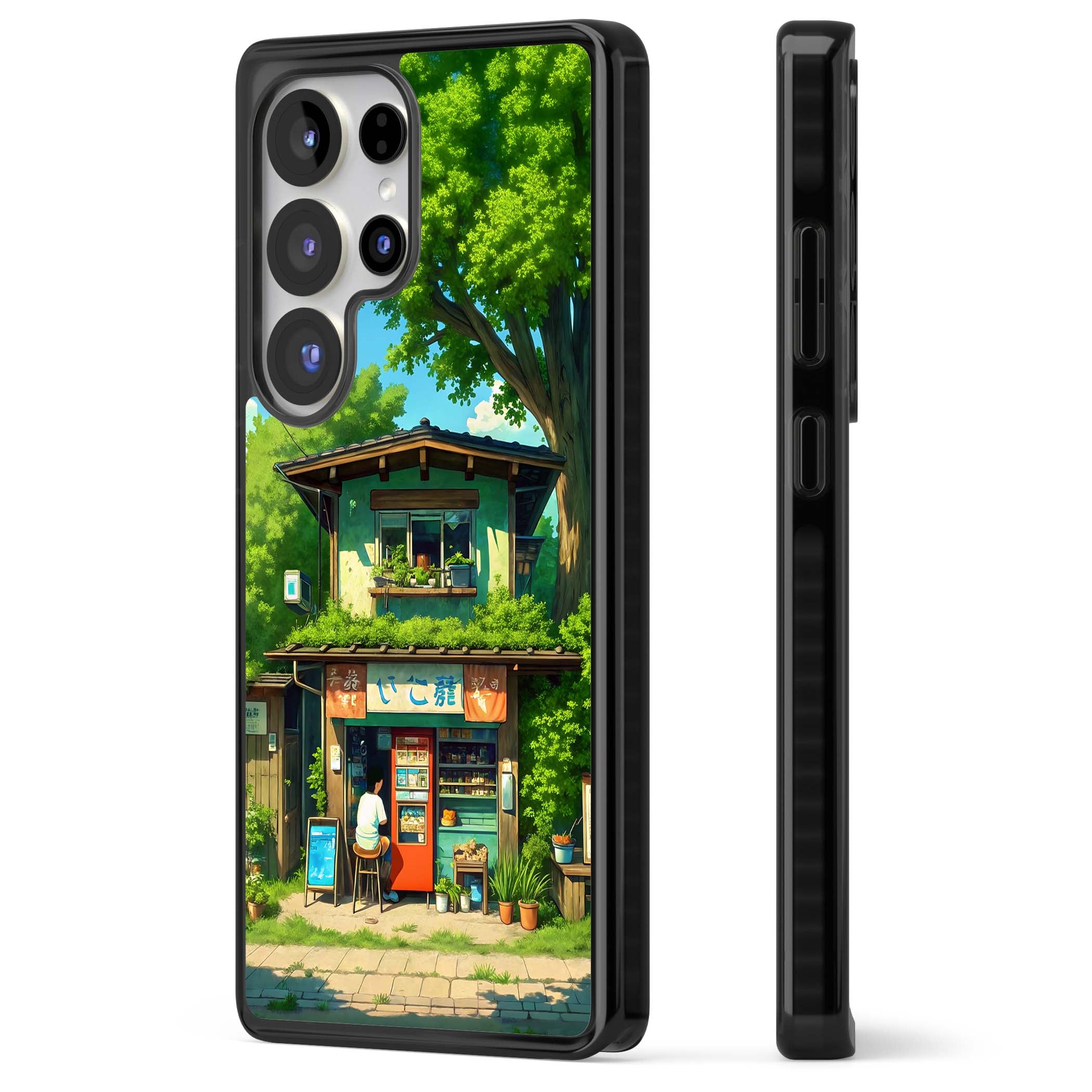 Countryside Kiosk for her iPhone case | Black Impact case for Samsung Galaxy S25 Ultra